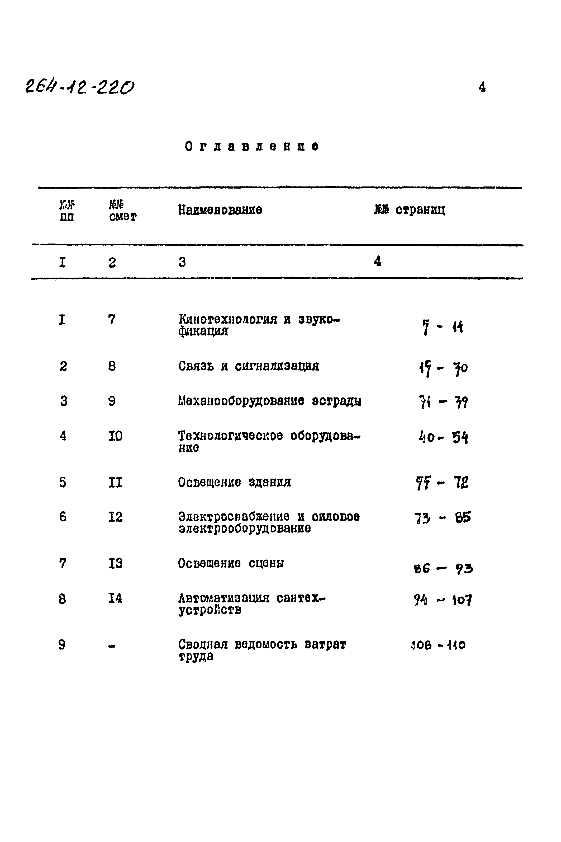 Типовой проект 264-12-220