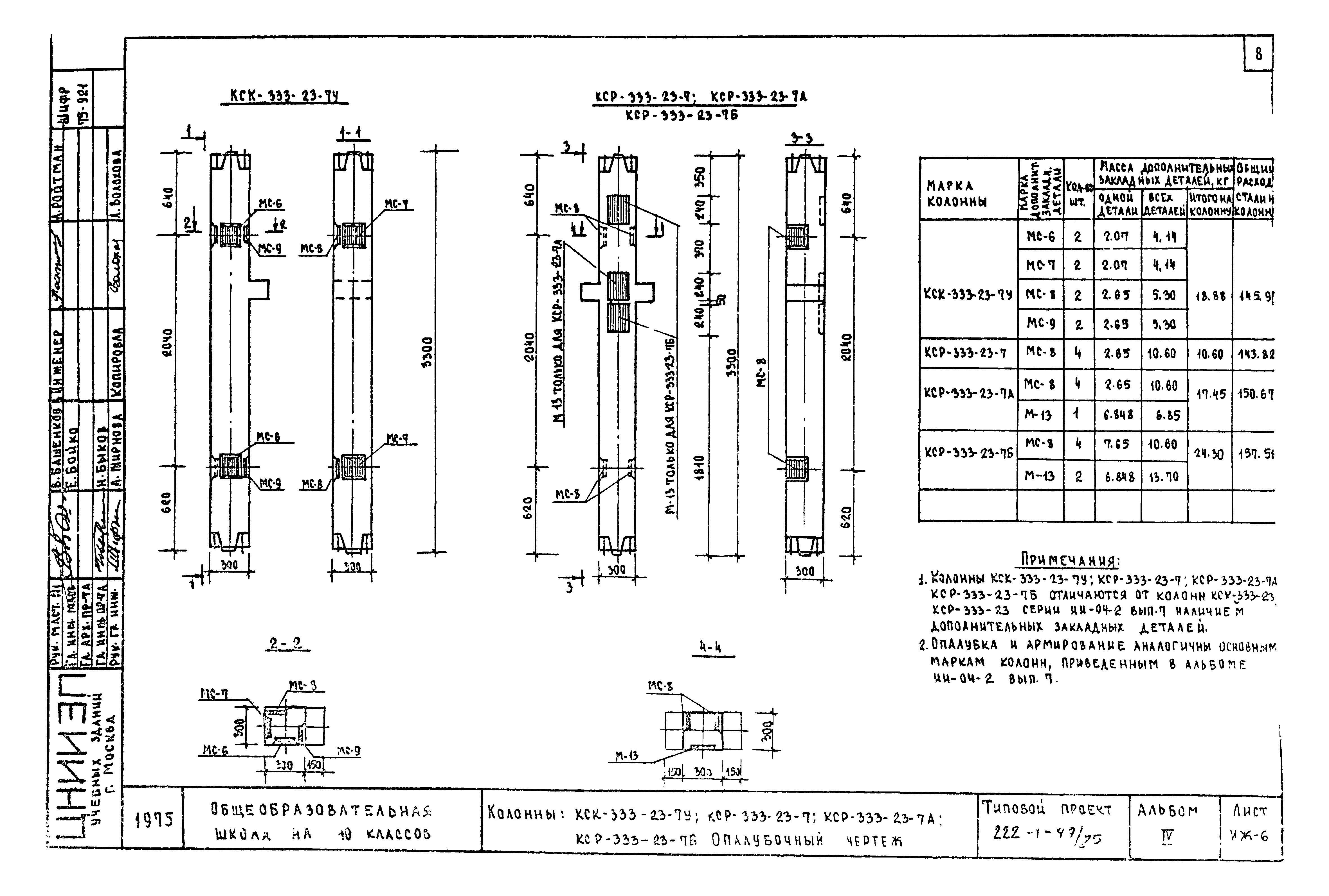 Типовой проект 222-1-99/75