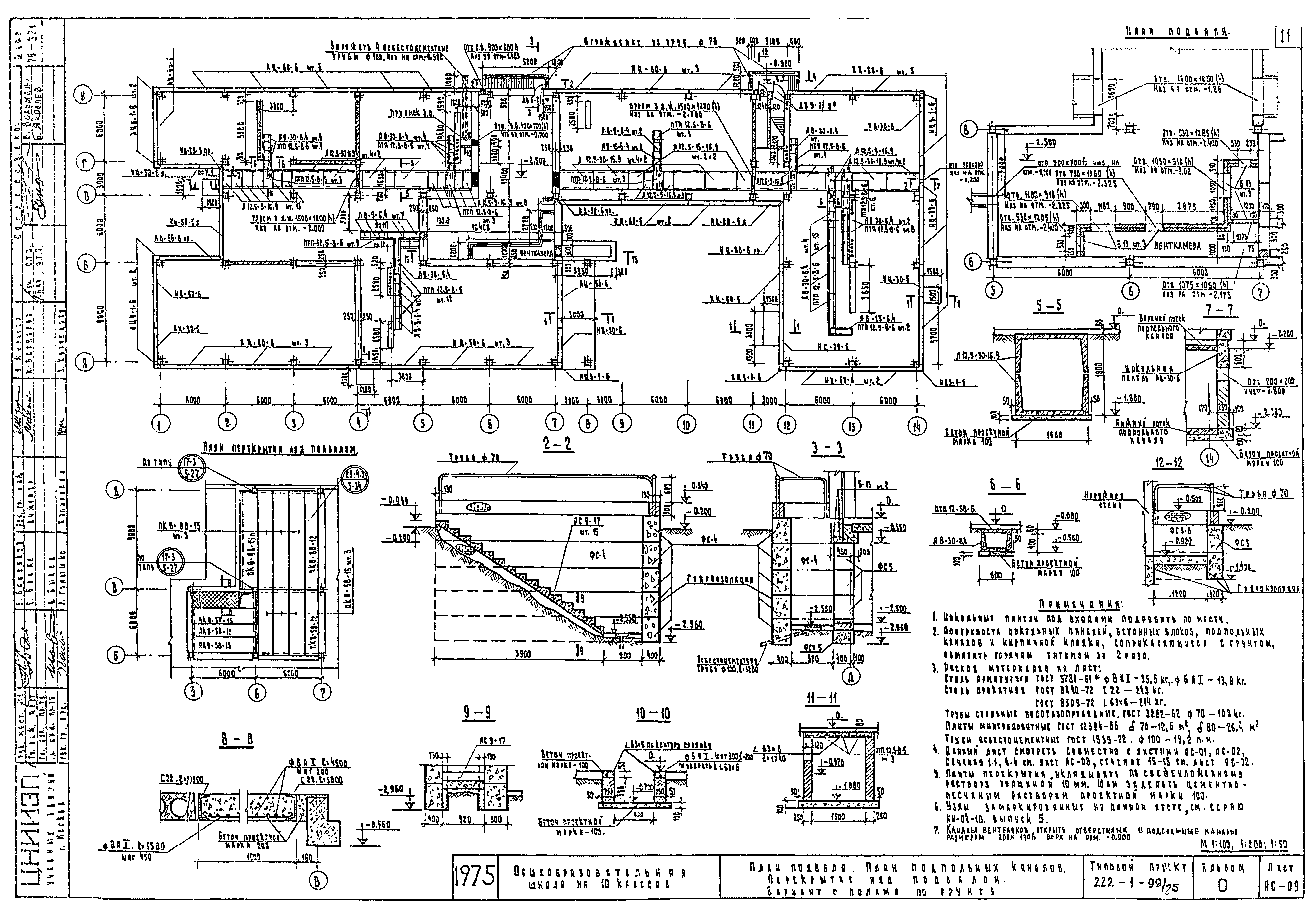 Типовой проект 222-1-99/75