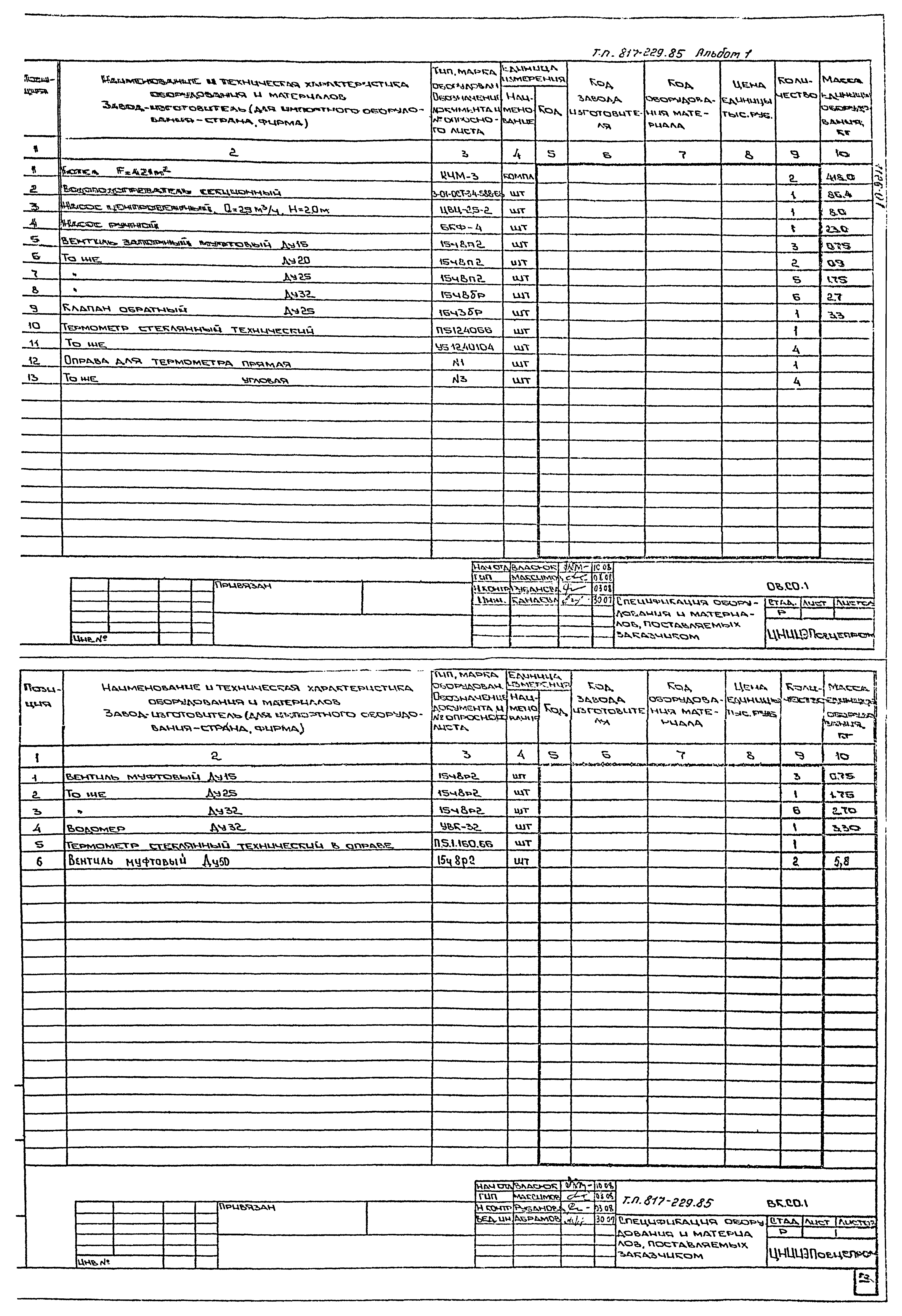 Типовой проект 817-229.85