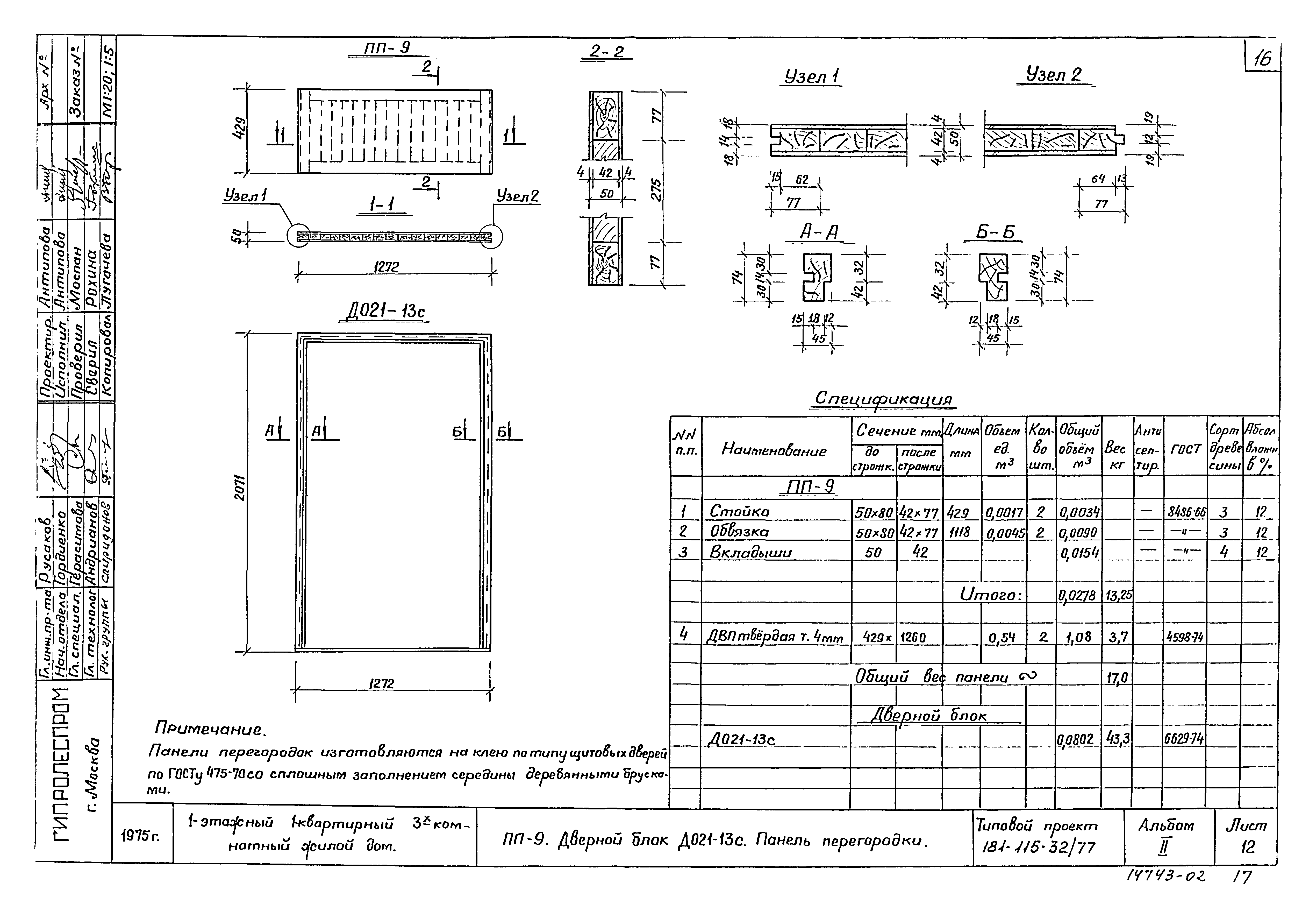 Типовой проект 181-115-32/77