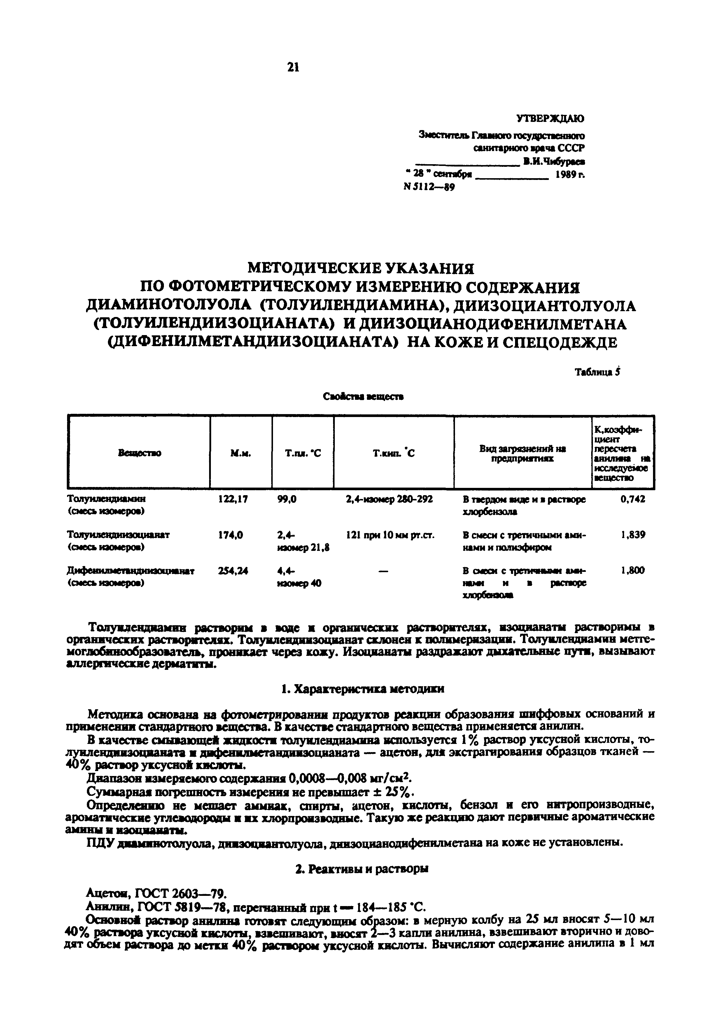 МУ 5112-89