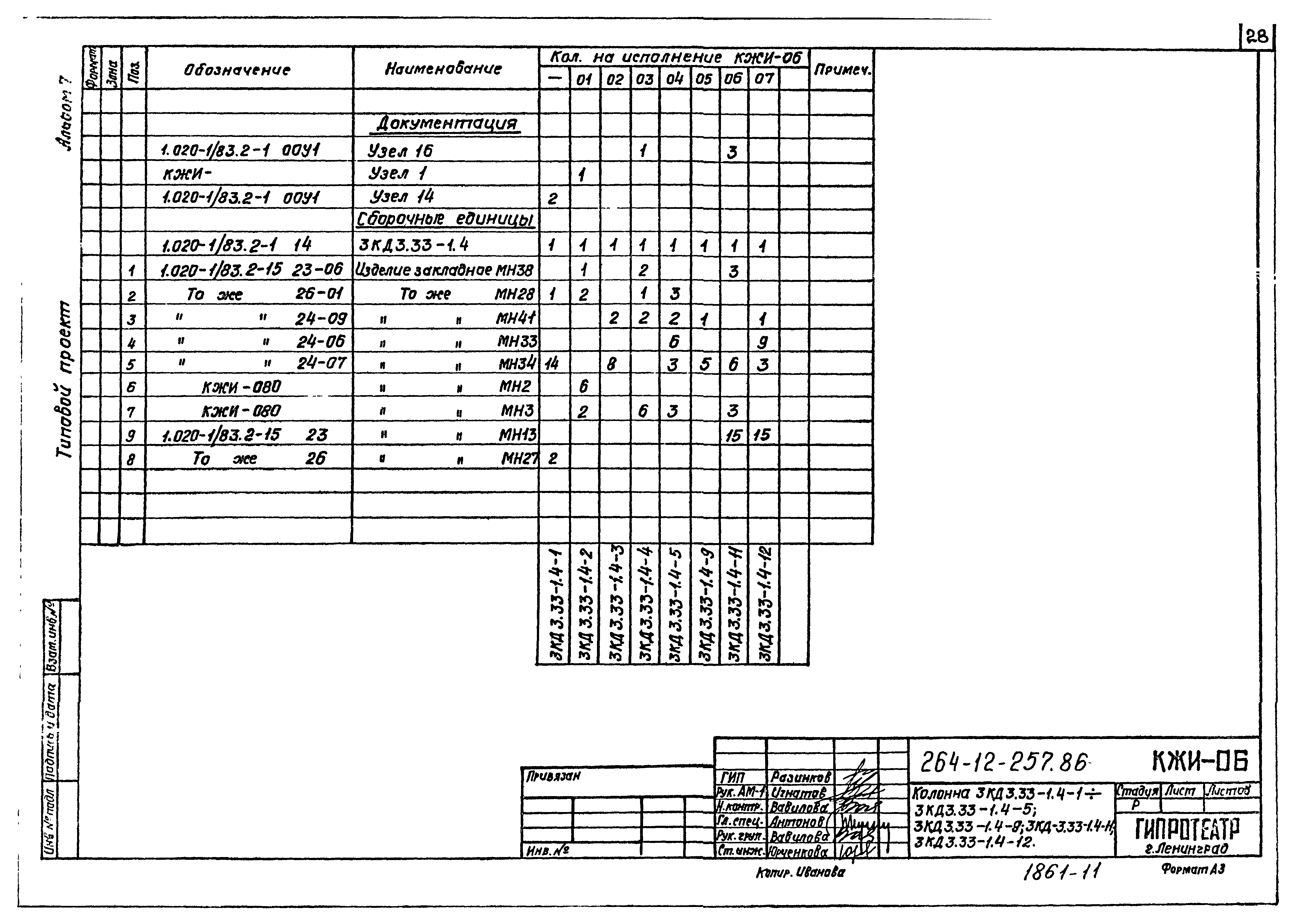 Типовой проект 264-12-257.86