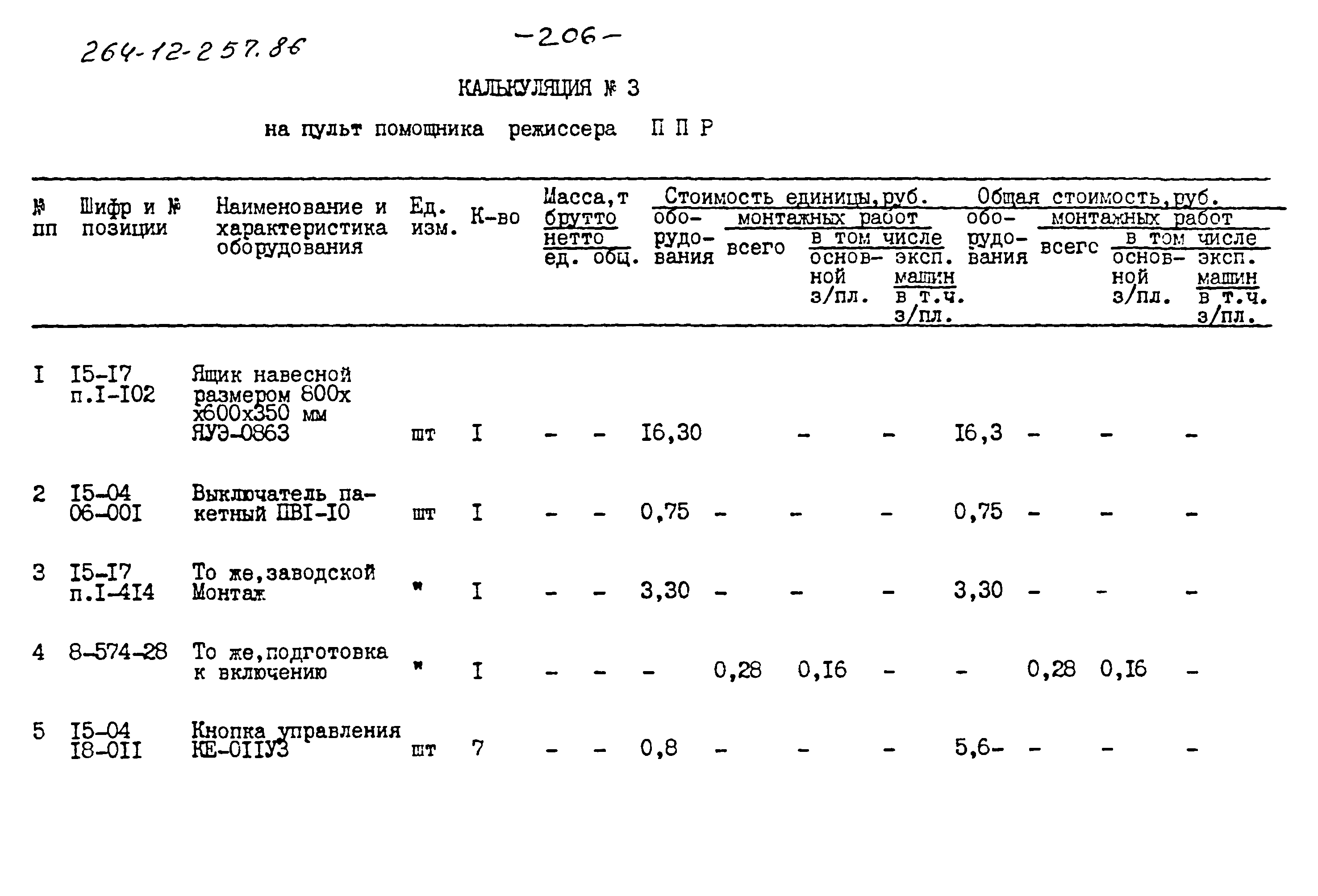 Типовой проект 264-12-257.86