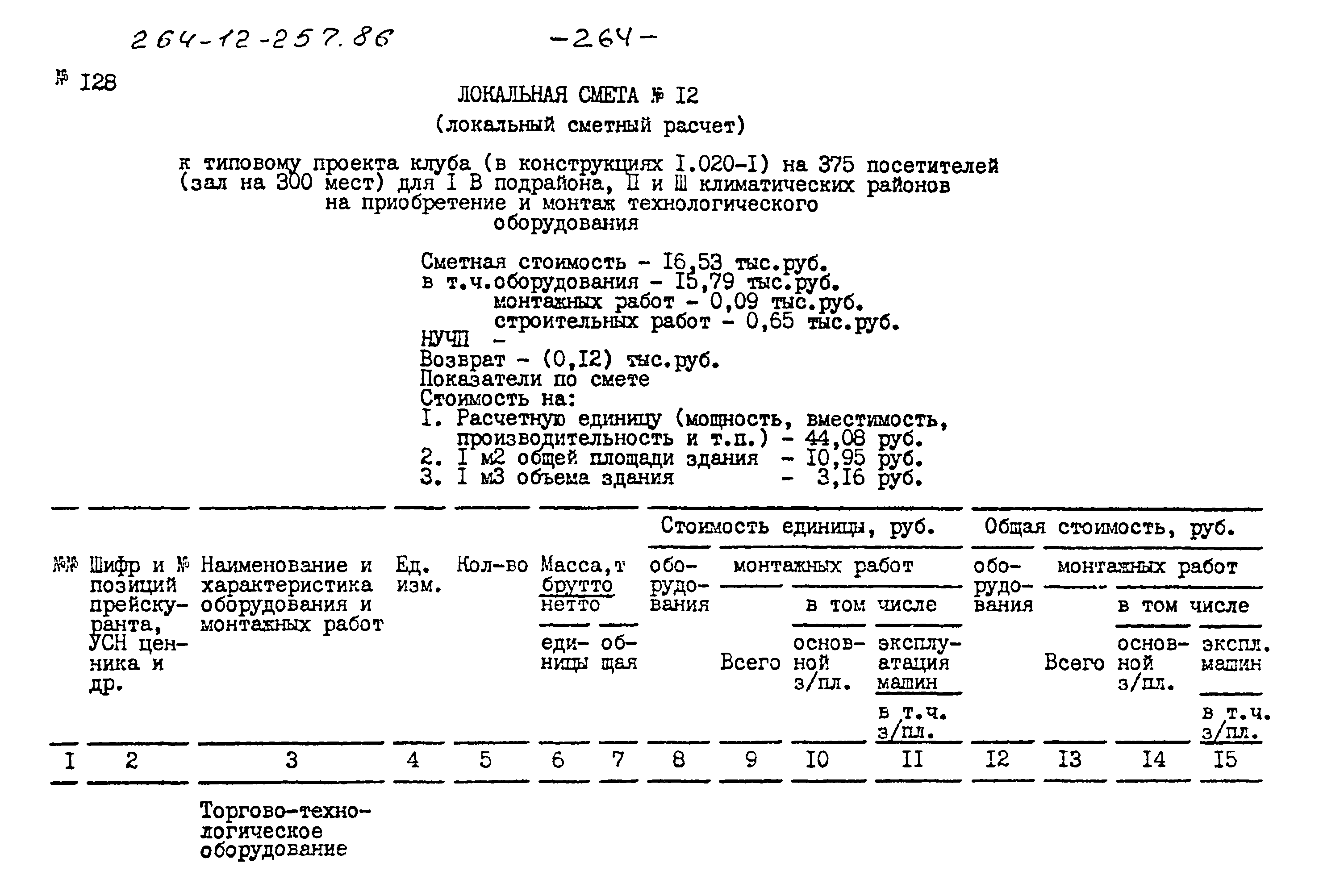 Типовой проект 264-12-257.86