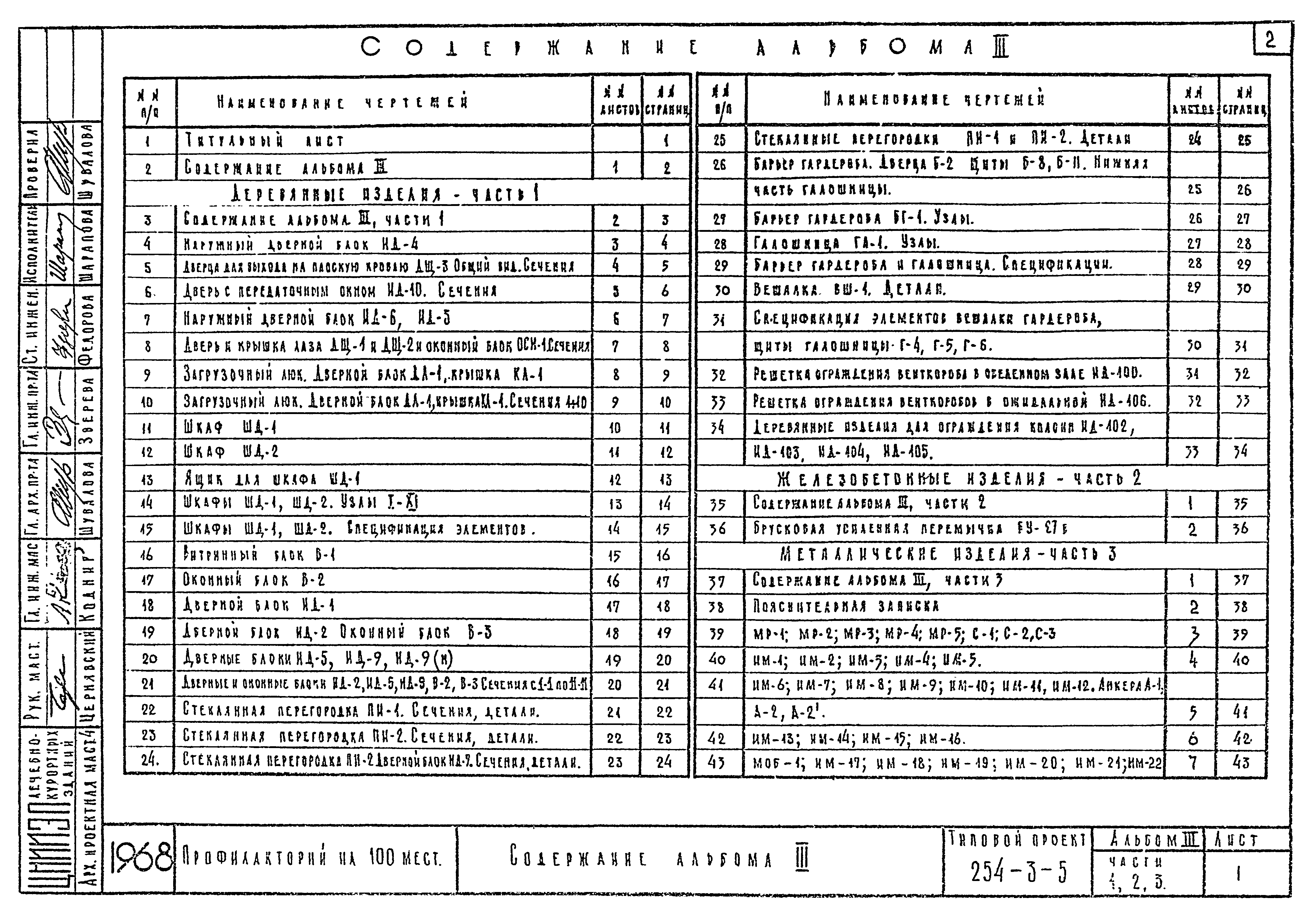 Типовой проект 254-3-5