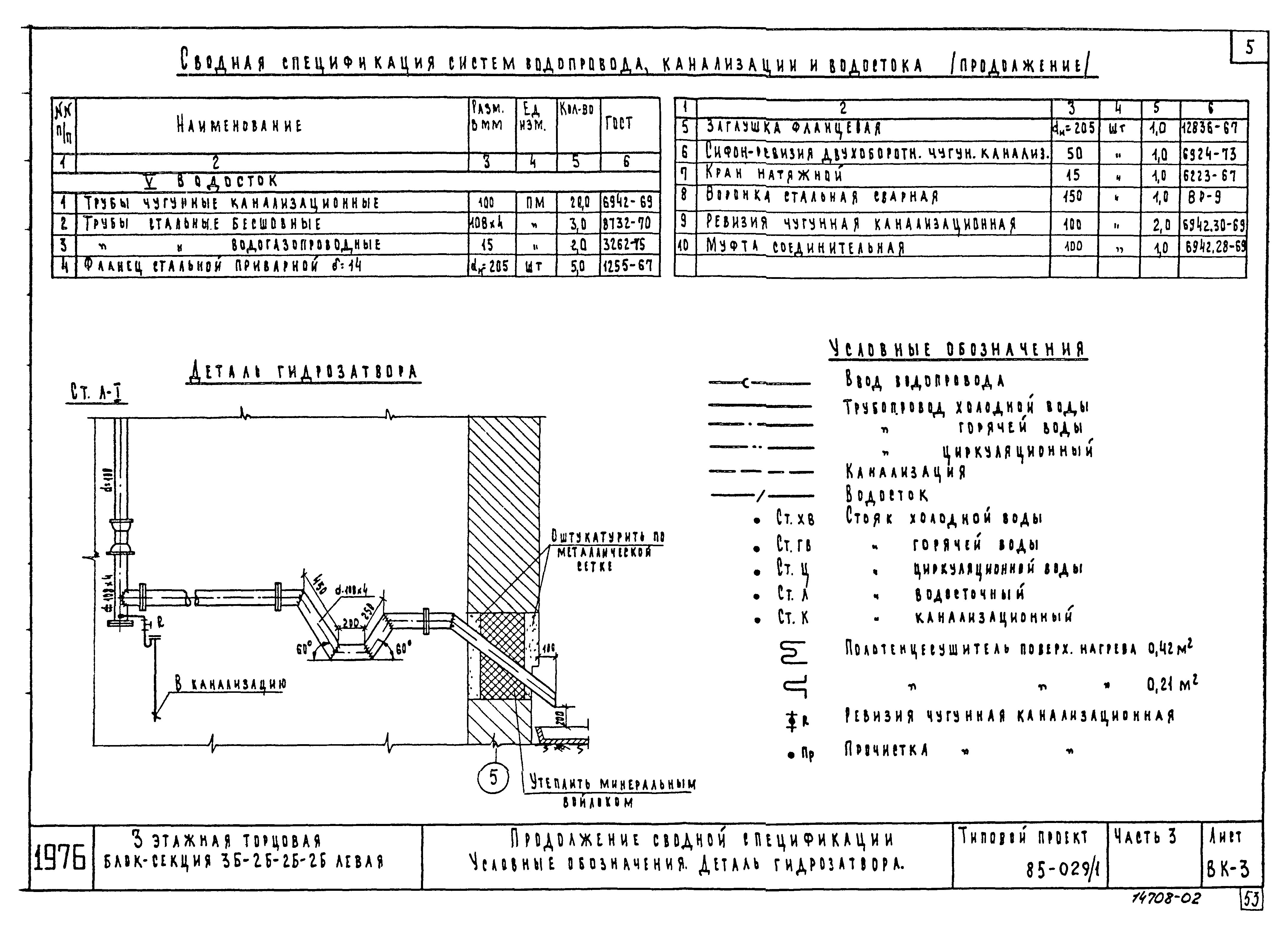 Типовой проект 85-029/1