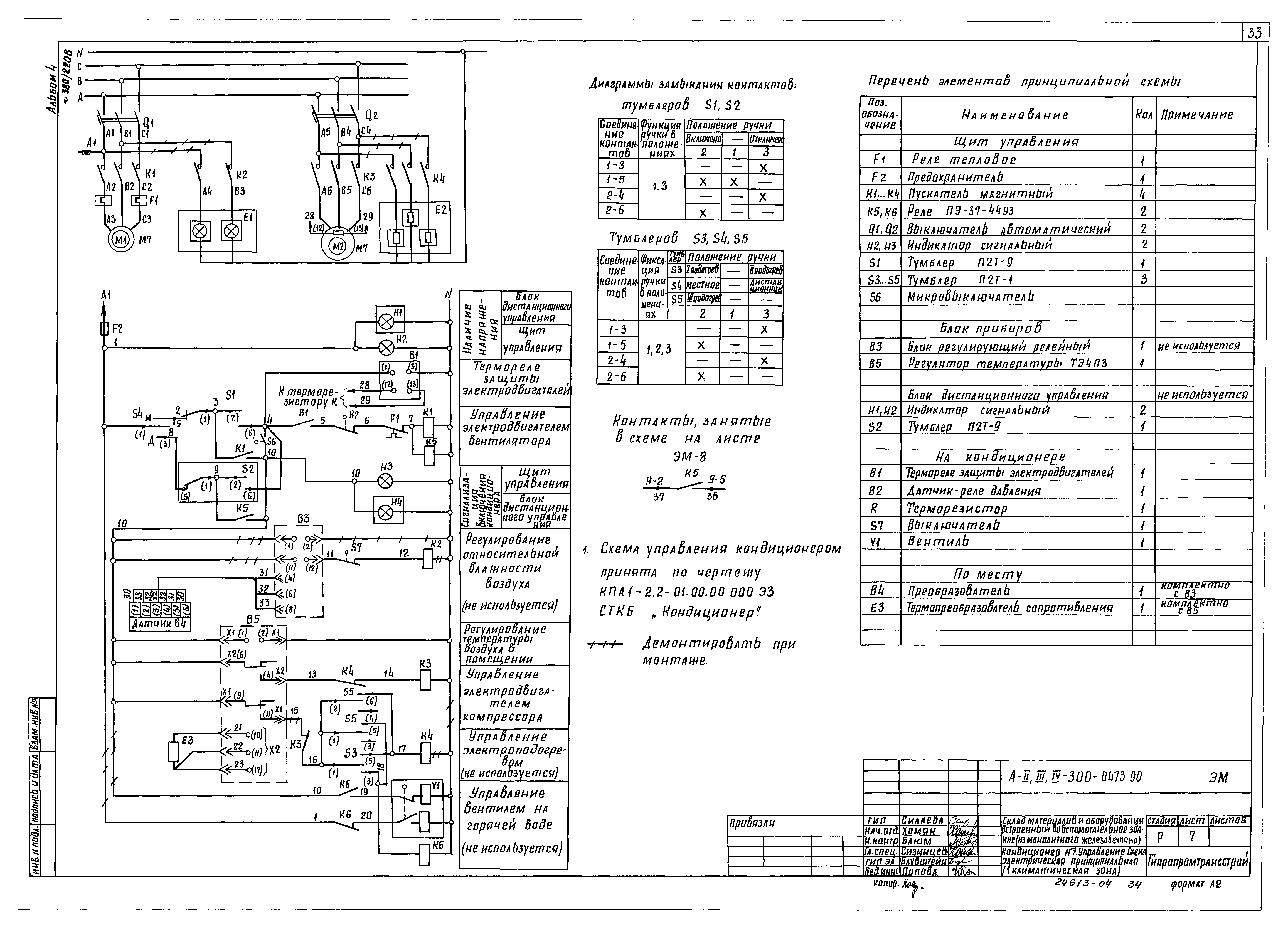 Типовые проектные решения А-II,III,IV-300-0473.90