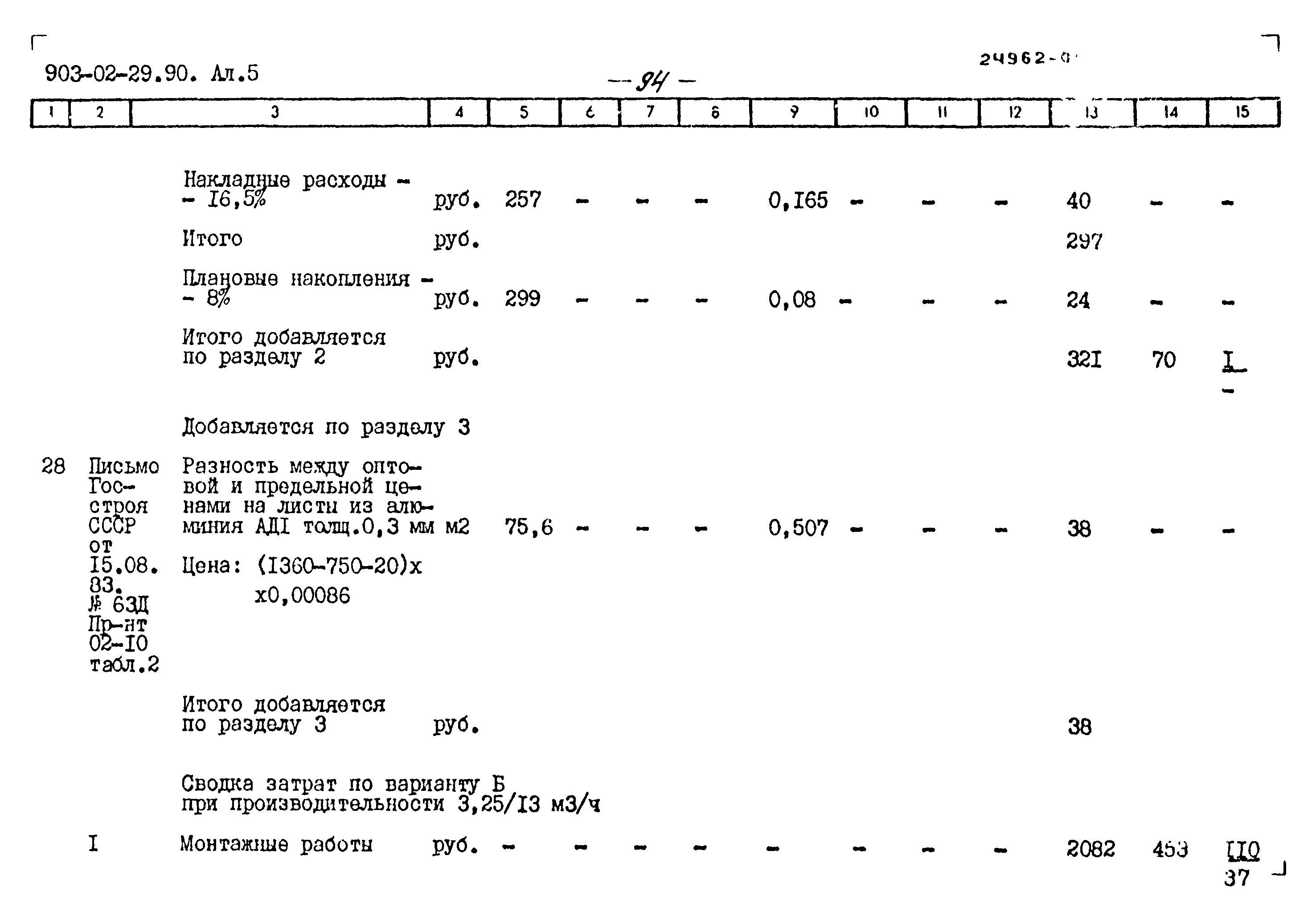 Типовые материалы для проектирования 903-02-29.90