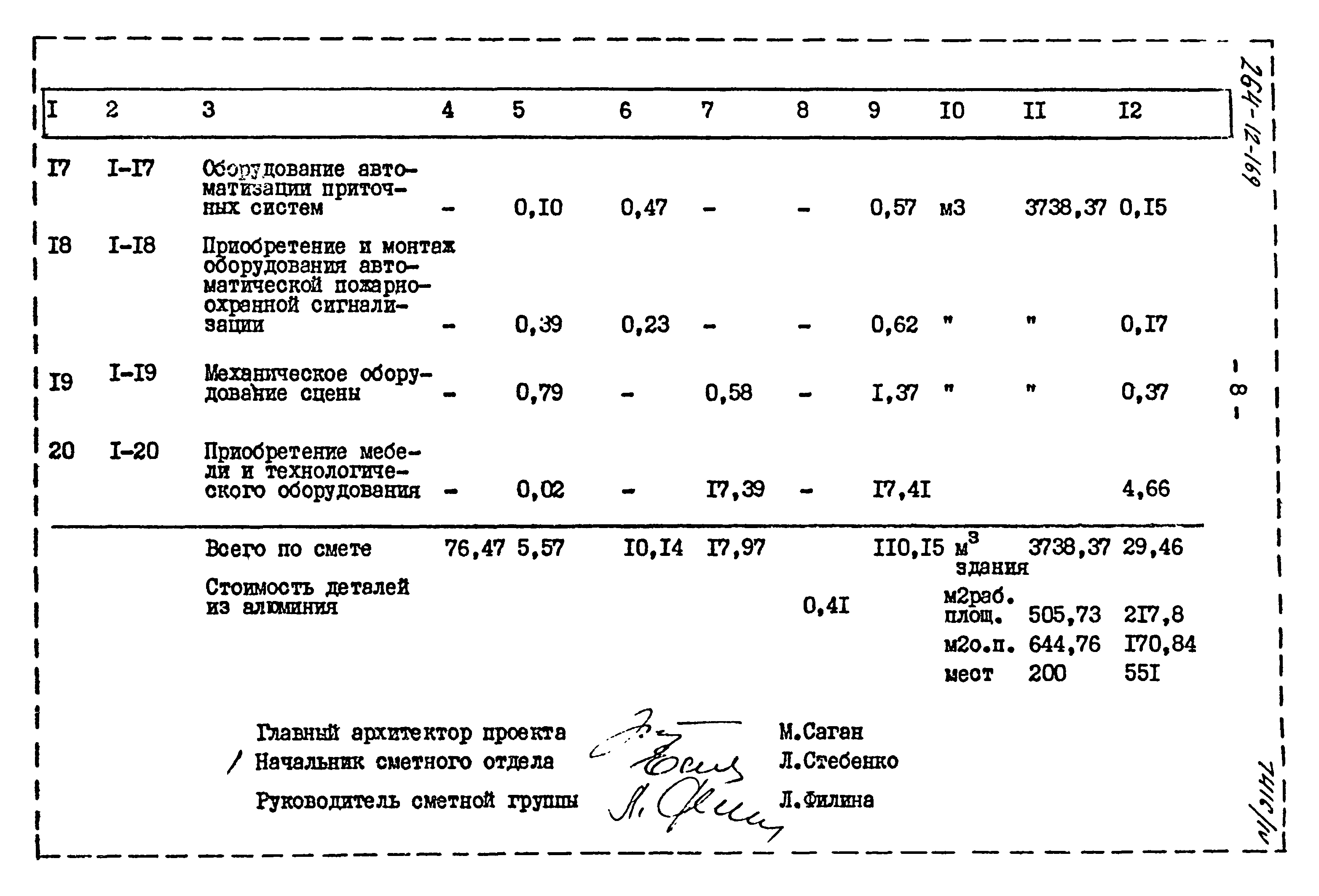 Типовой проект 264-12-169