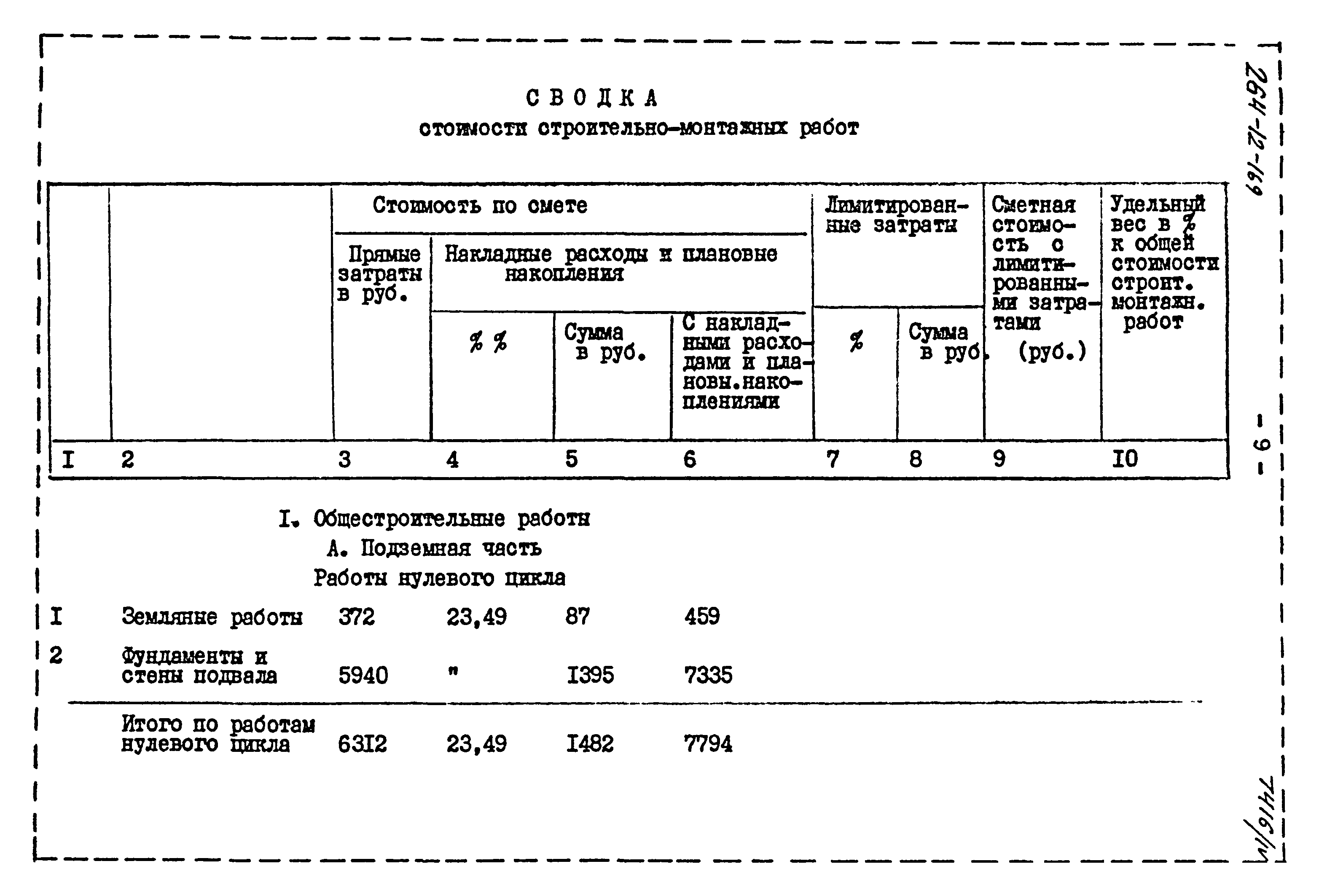 Типовой проект 264-12-169