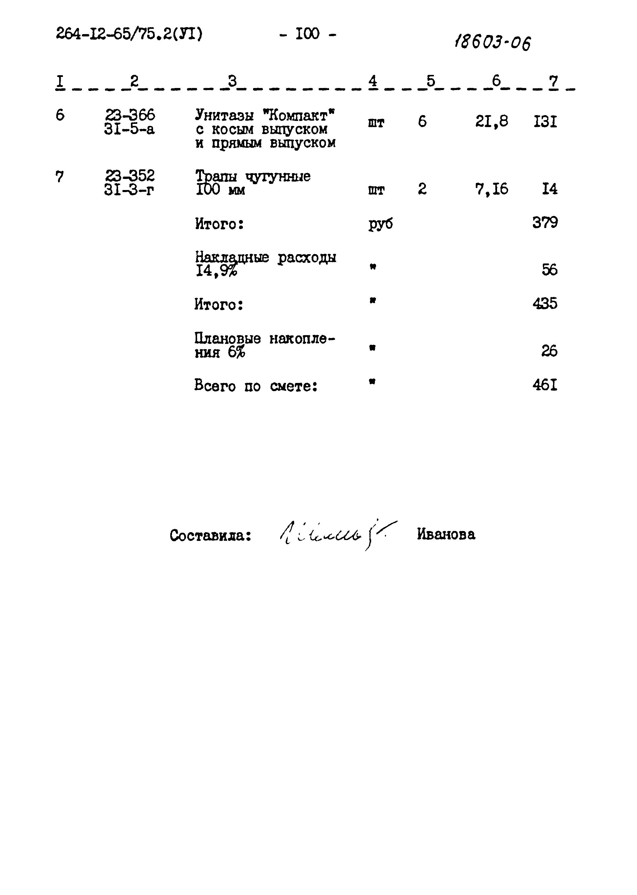 Типовой проект 264-12-65/75.2