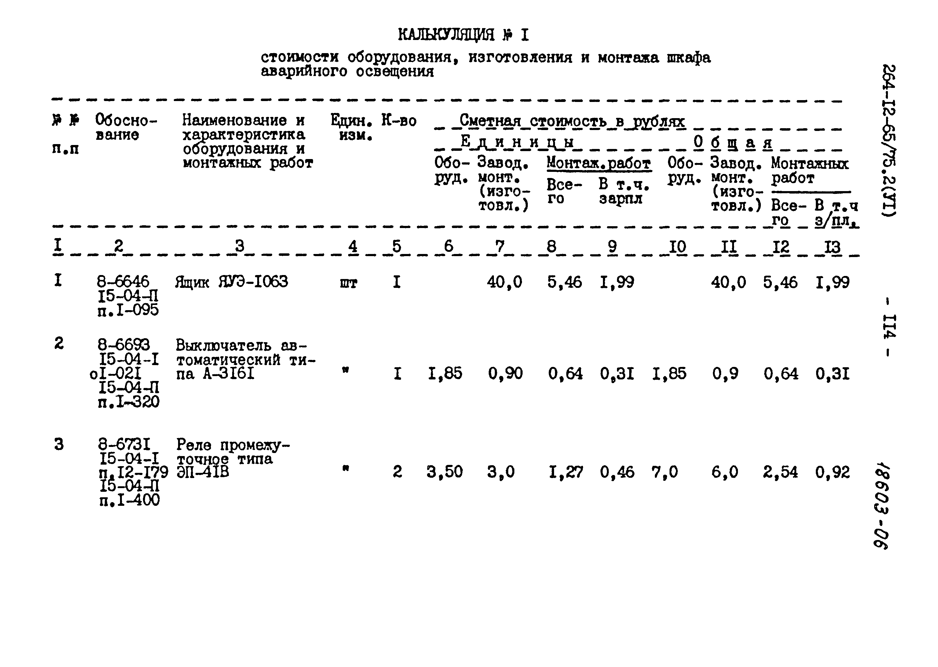 Типовой проект 264-12-65/75.2