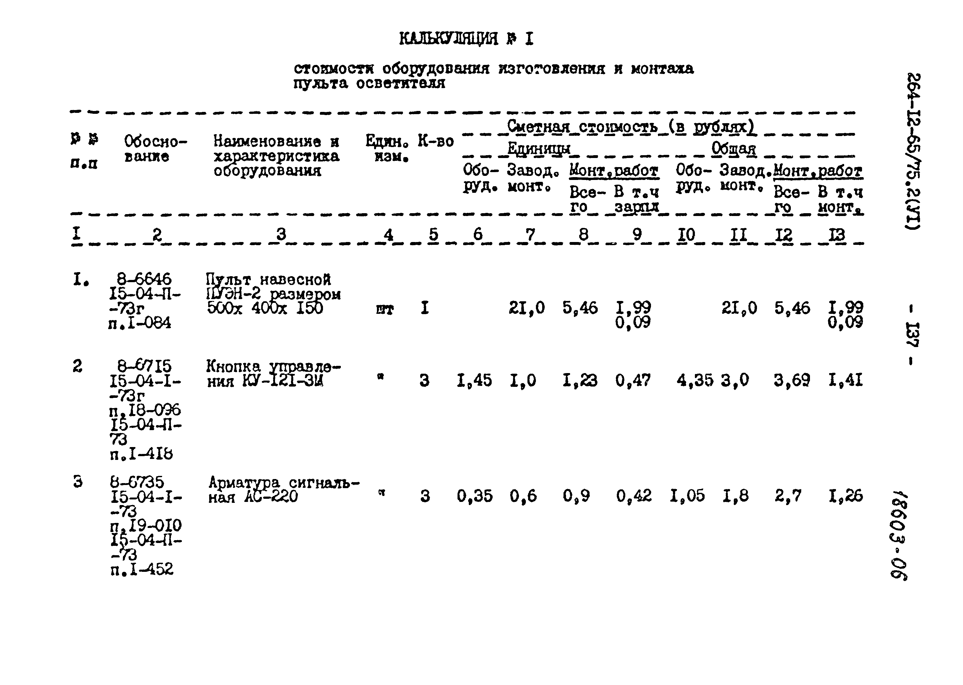 Типовой проект 264-12-65/75.2