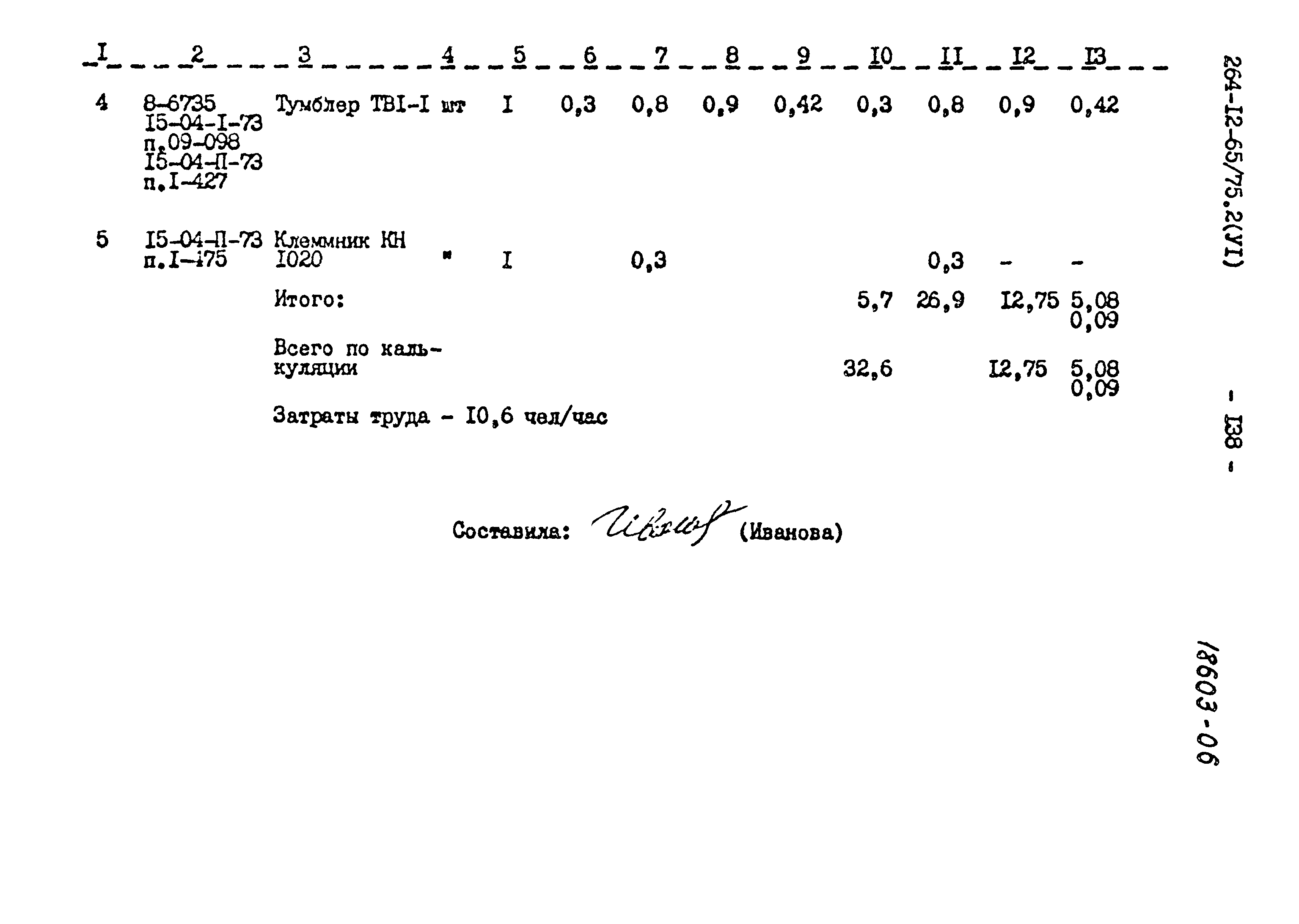 Типовой проект 264-12-65/75.2