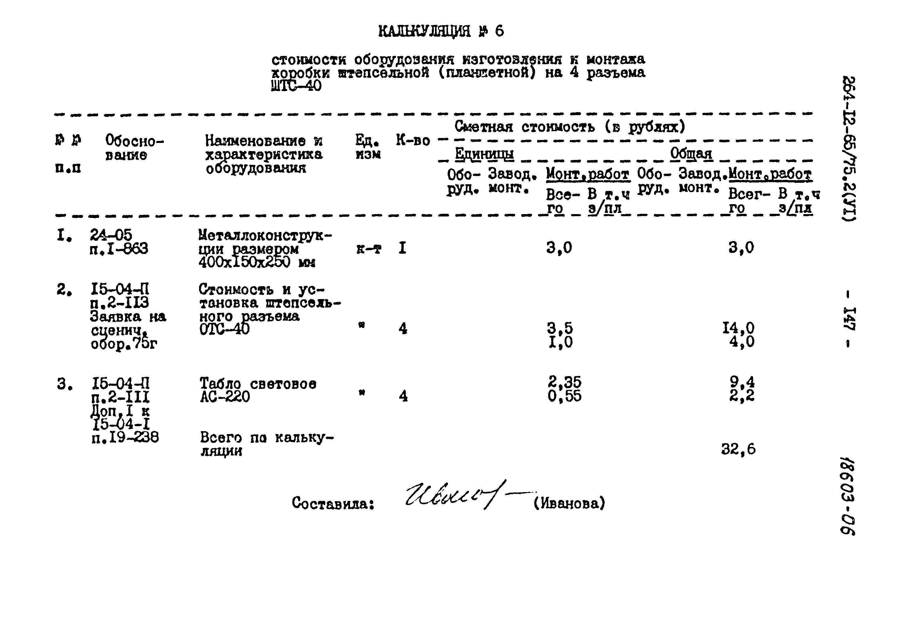 Типовой проект 264-12-65/75.2