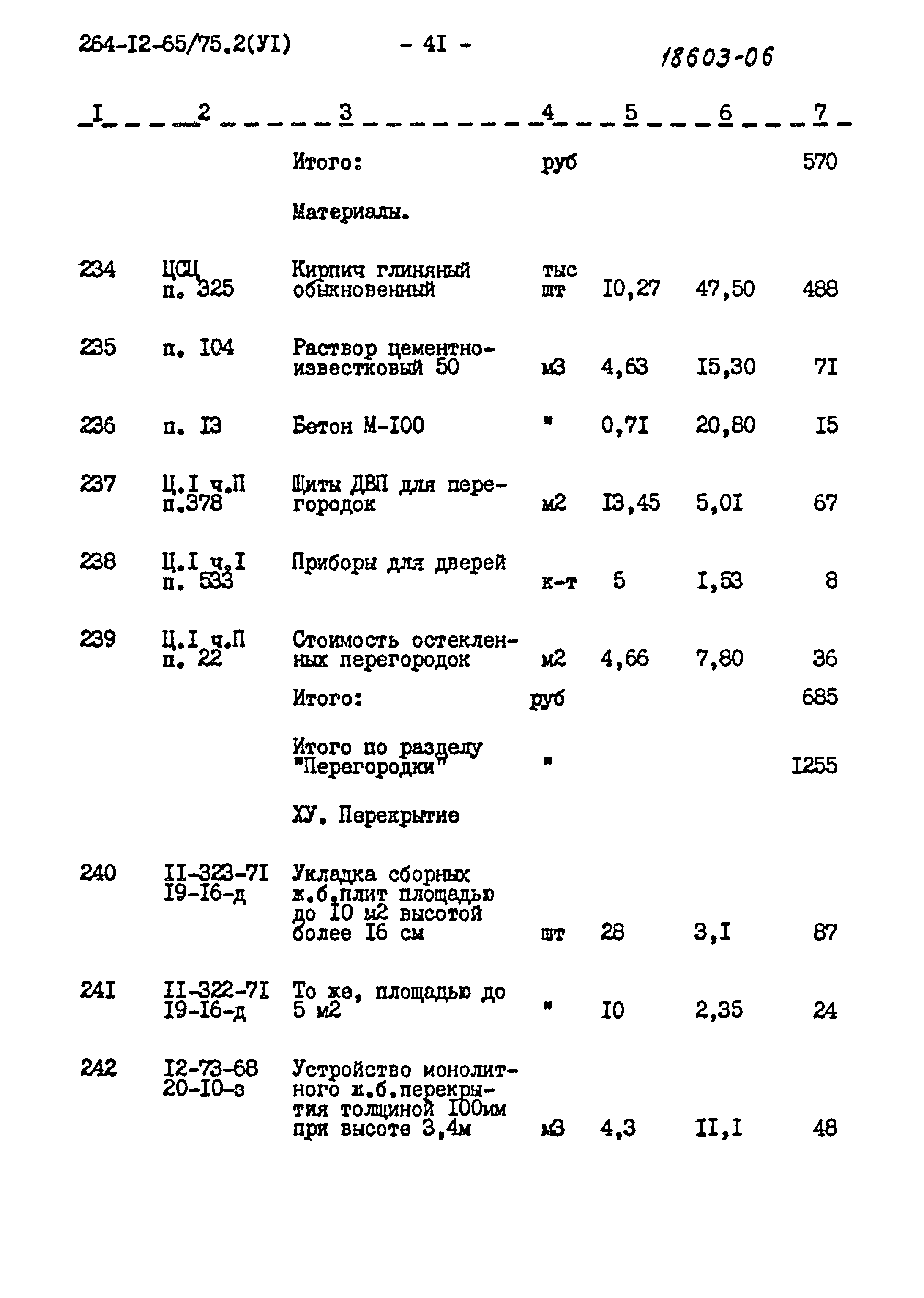 Типовой проект 264-12-65/75.2