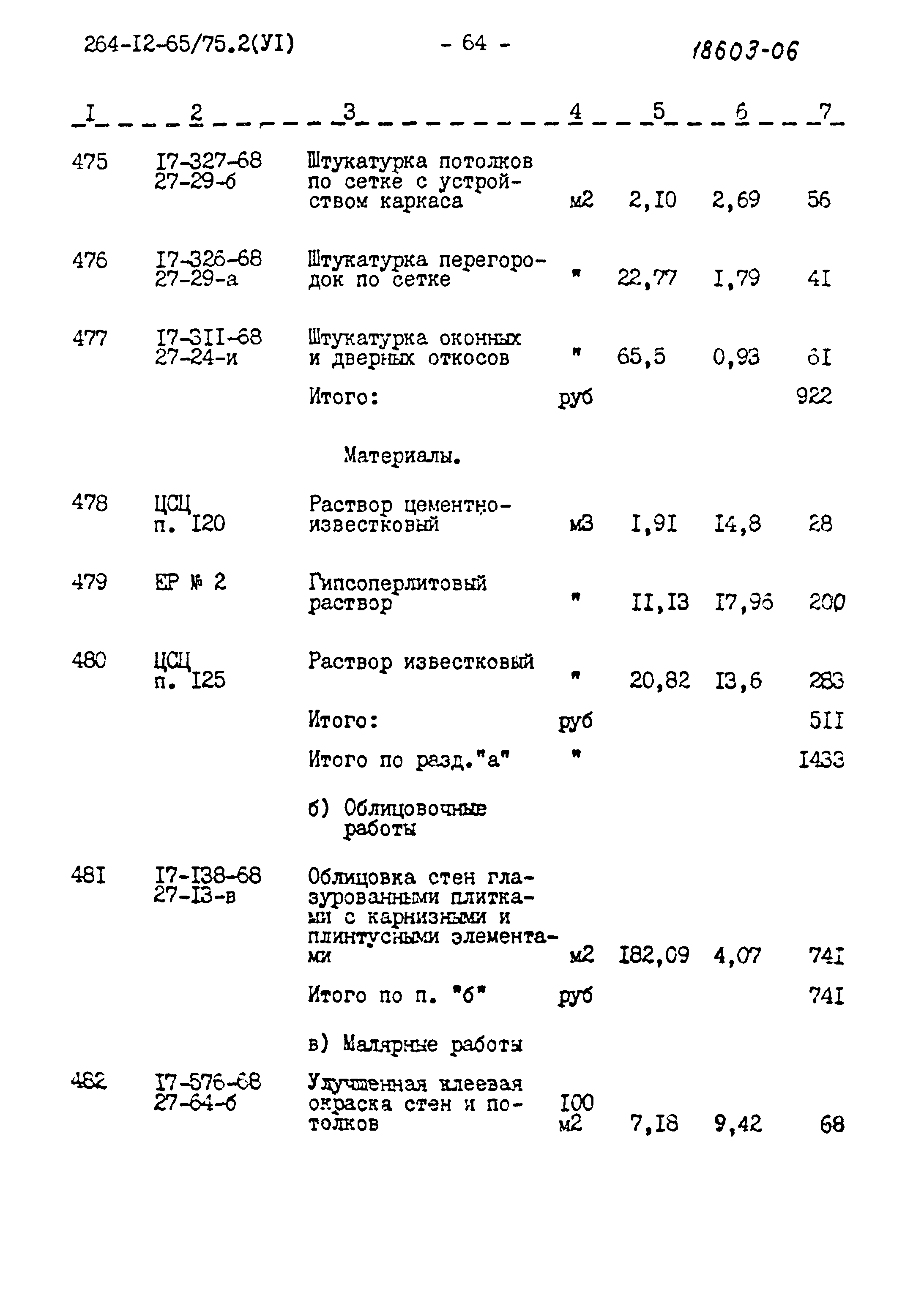 Типовой проект 264-12-65/75.2