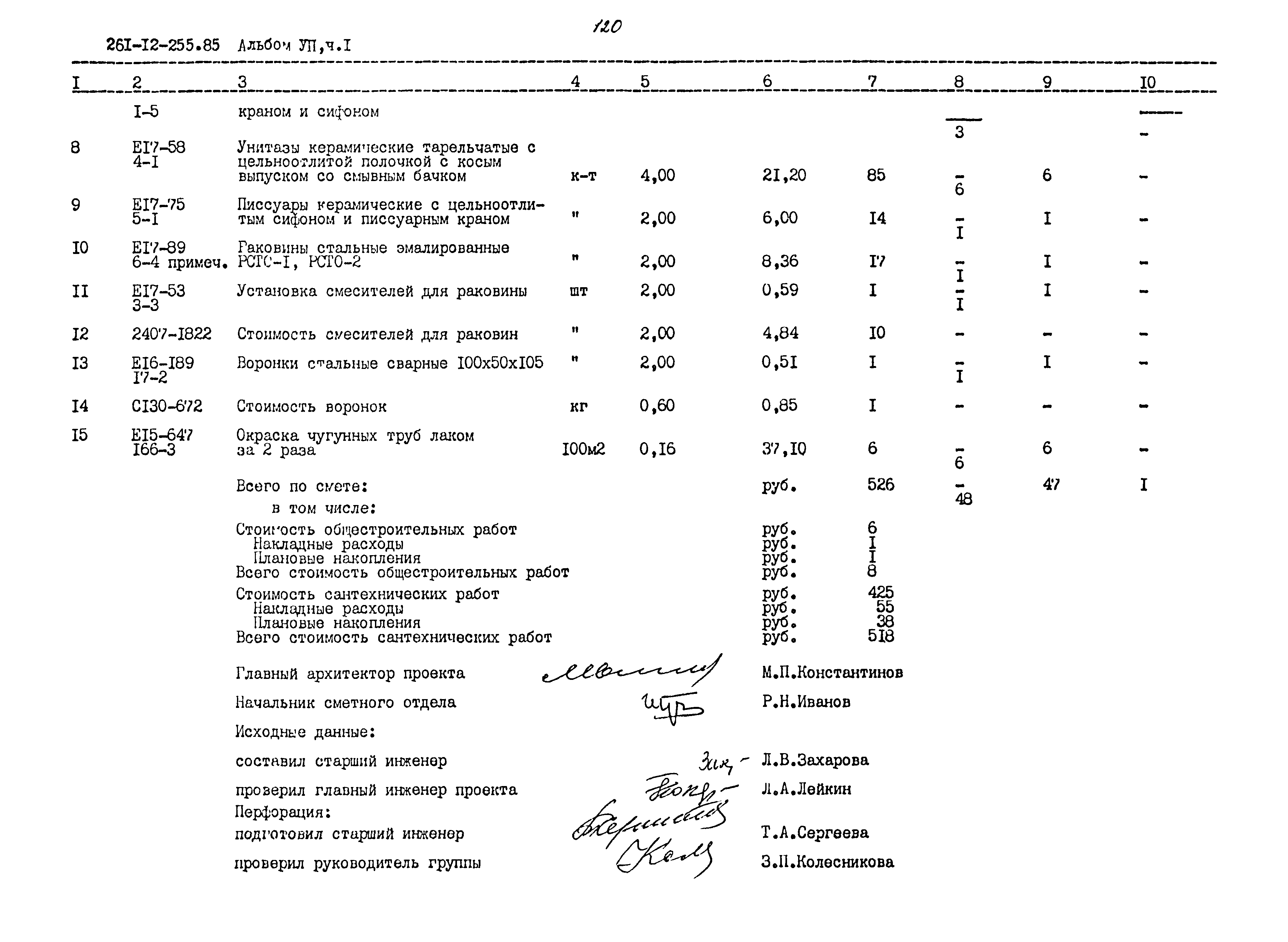 Типовой проект 261-12-255.85