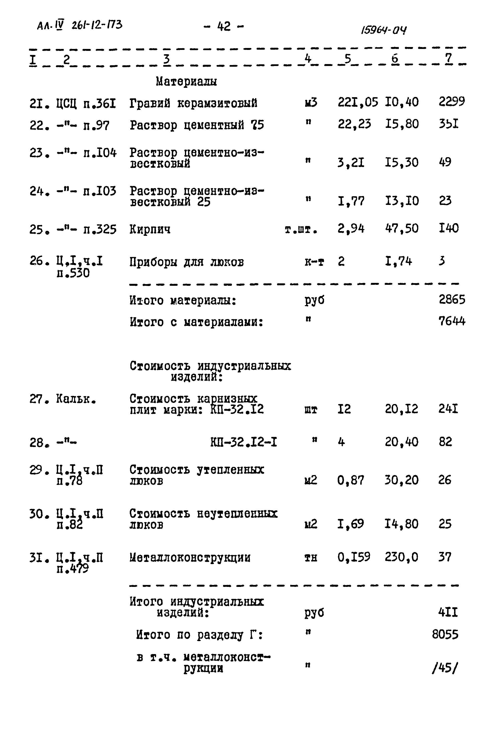 Типовой проект 261-12-173