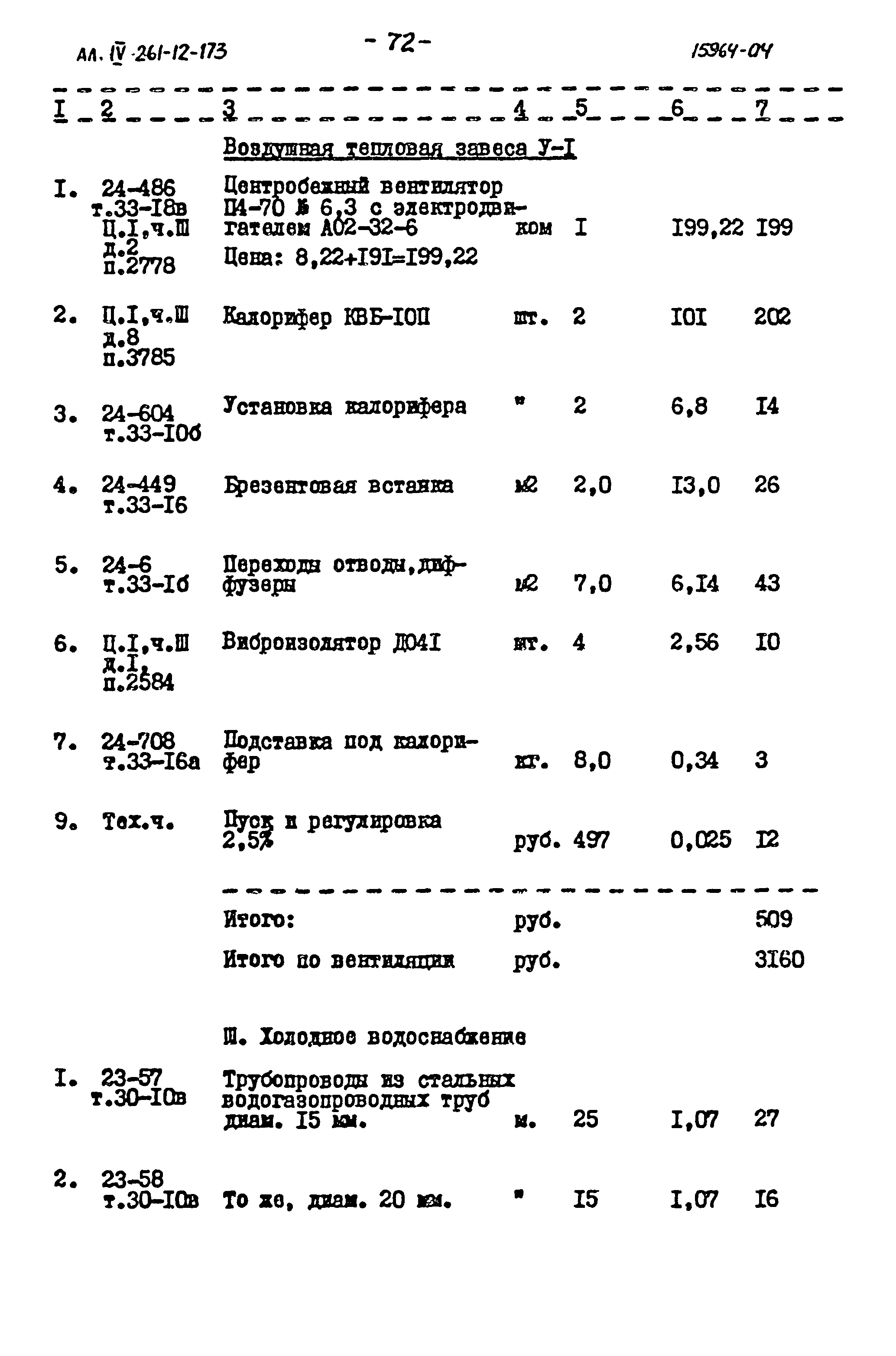 Типовой проект 261-12-173