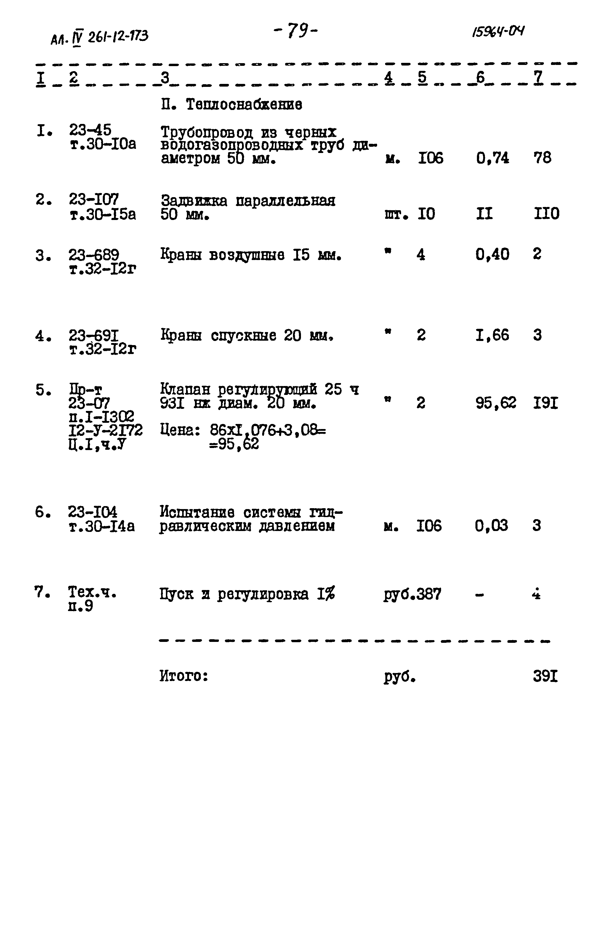 Типовой проект 261-12-173