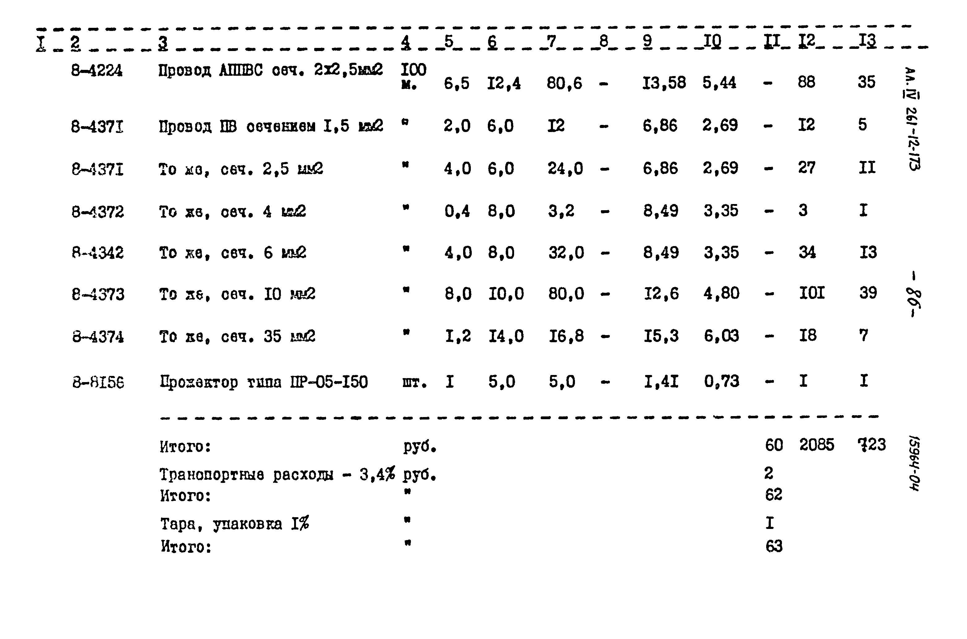 Типовой проект 261-12-173