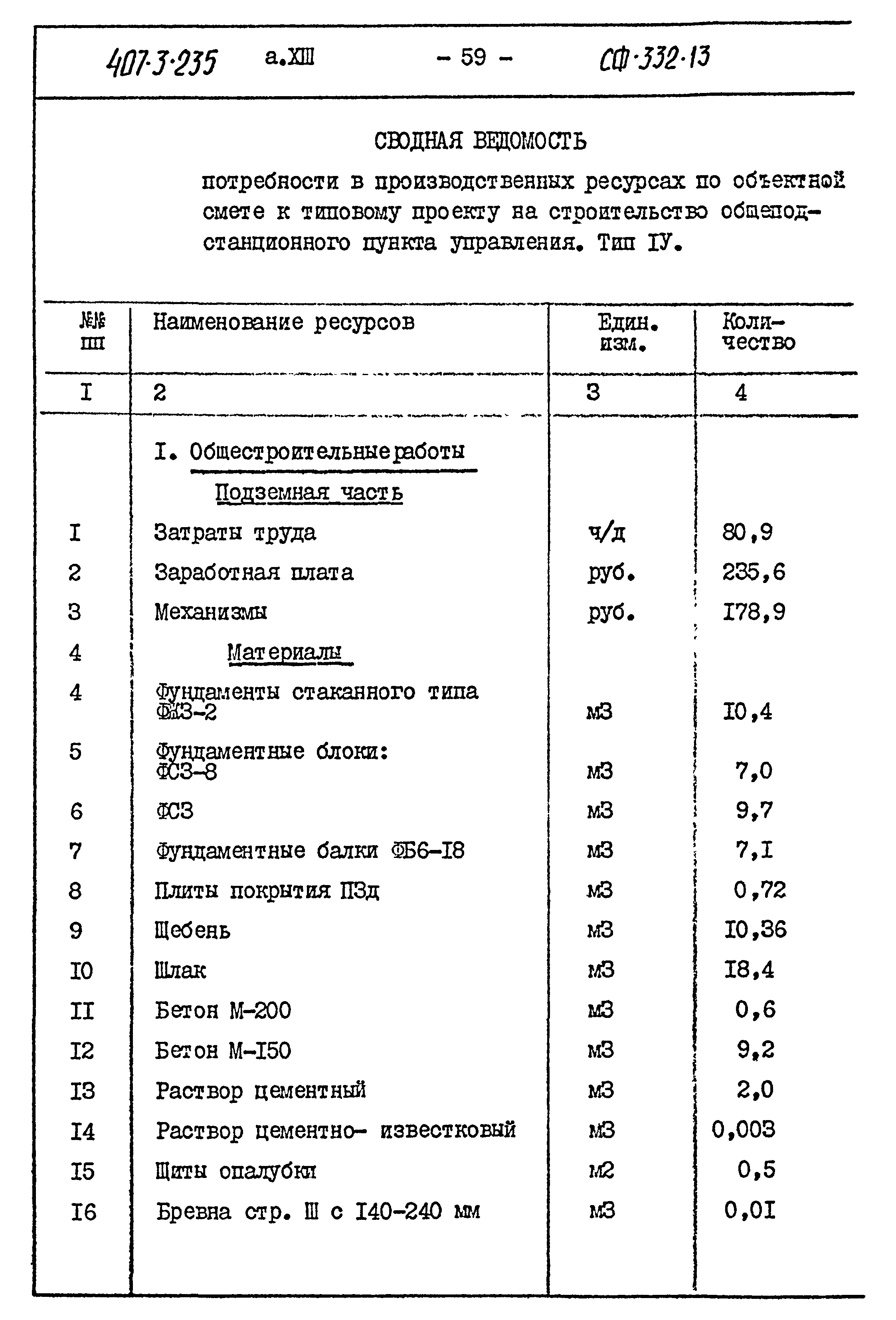 Типовой проект 407-3-235