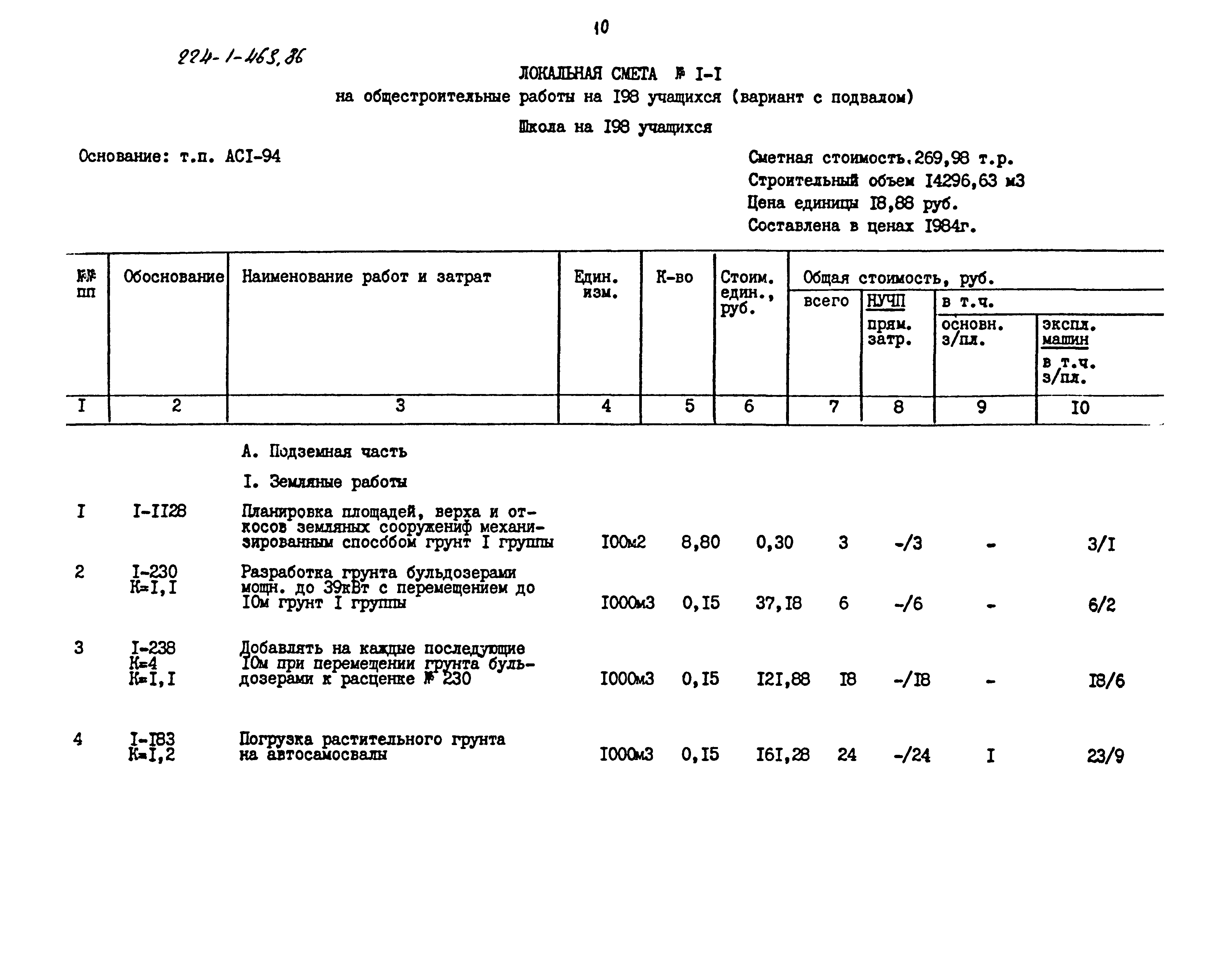 Типовой проект 224-1-463.86