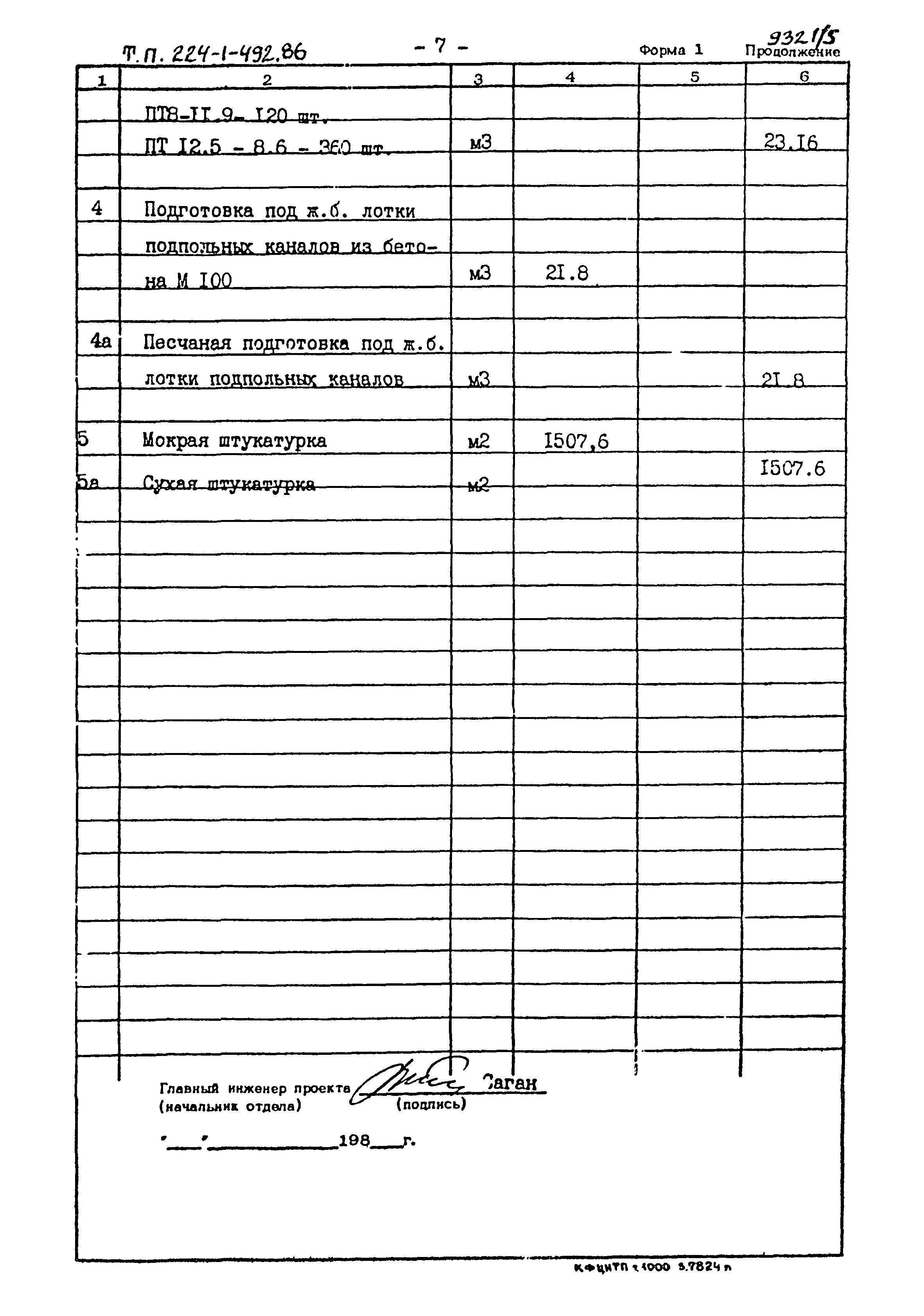 Типовой проект 224-1-492.86