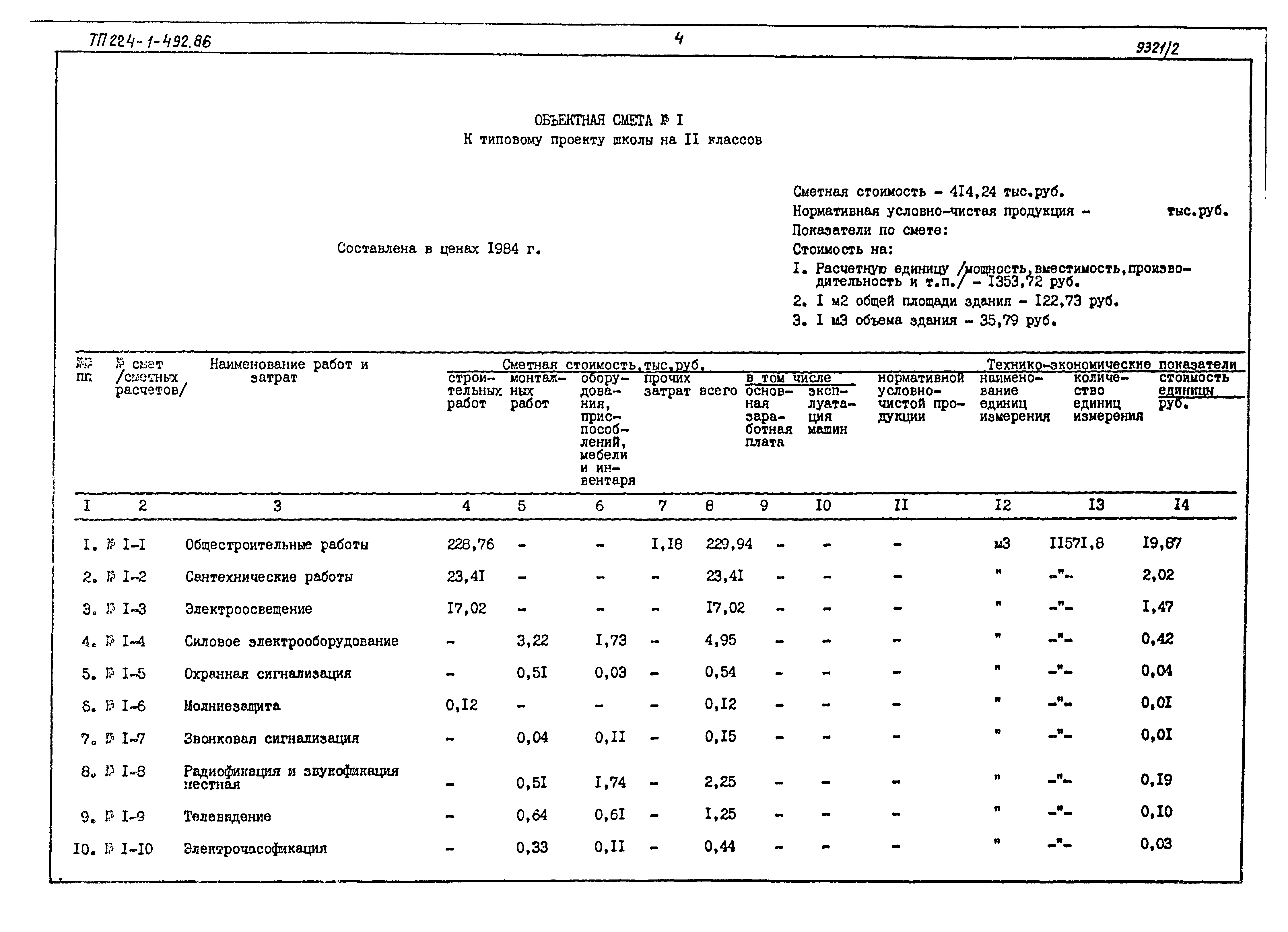 Типовой проект 224-1-492.86