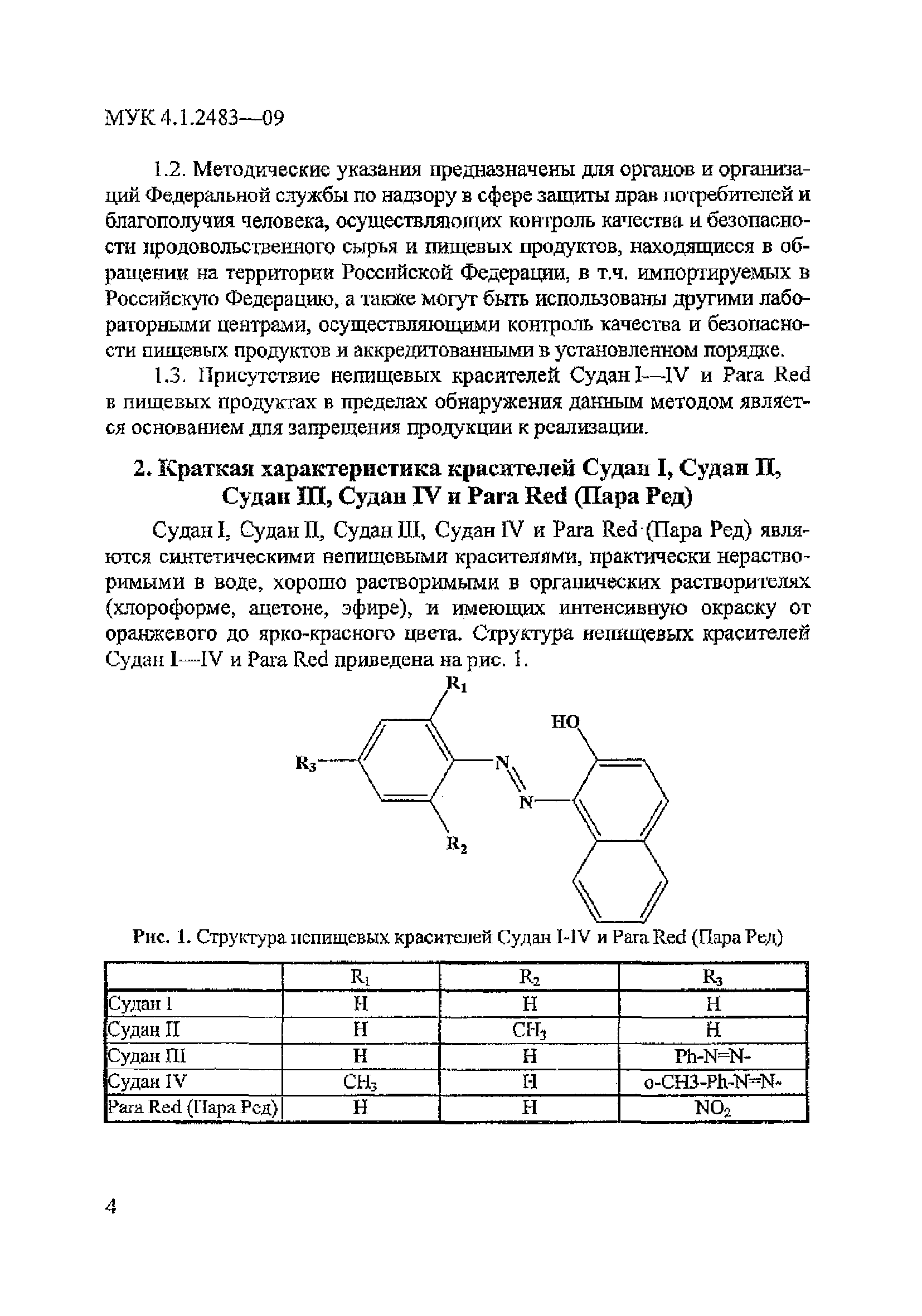 МУК 4.1.2483-09