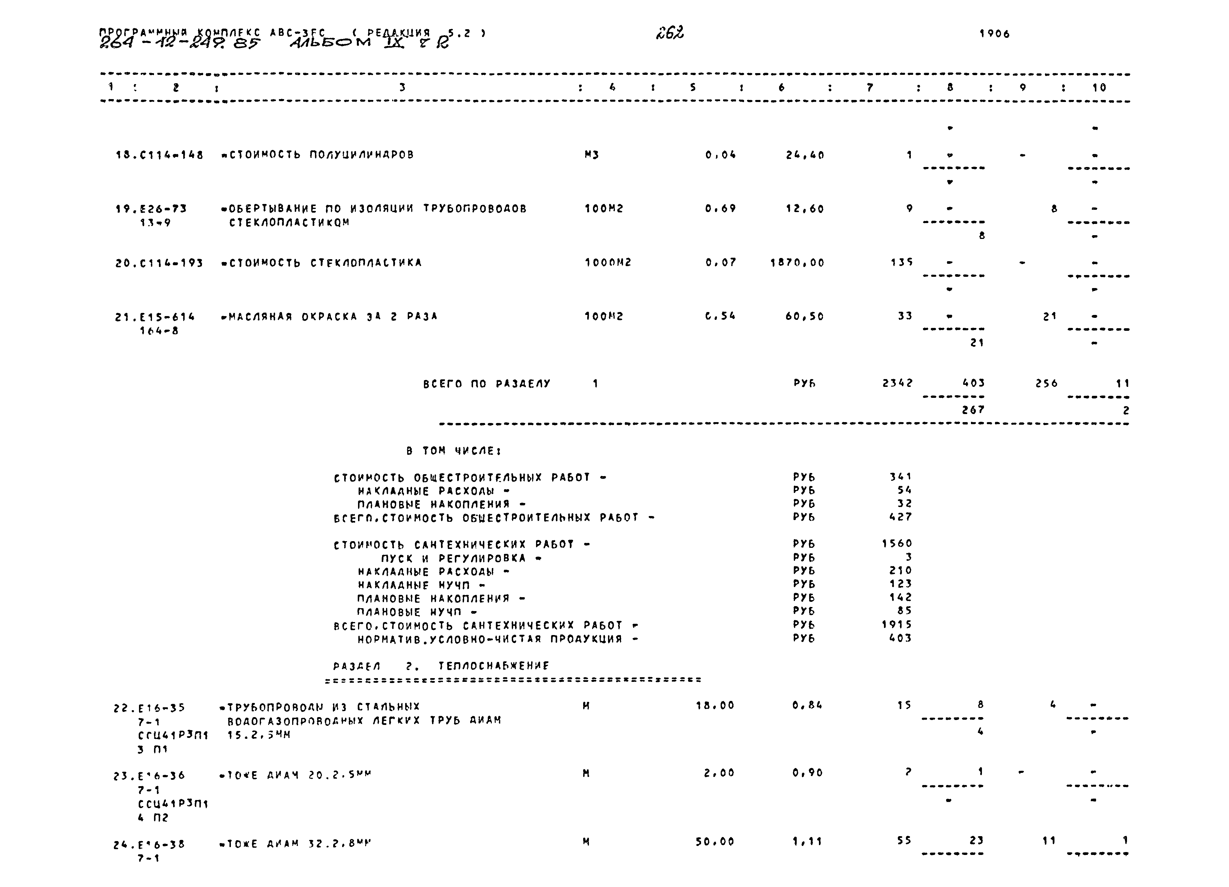 Типовой проект 264-12-249.85