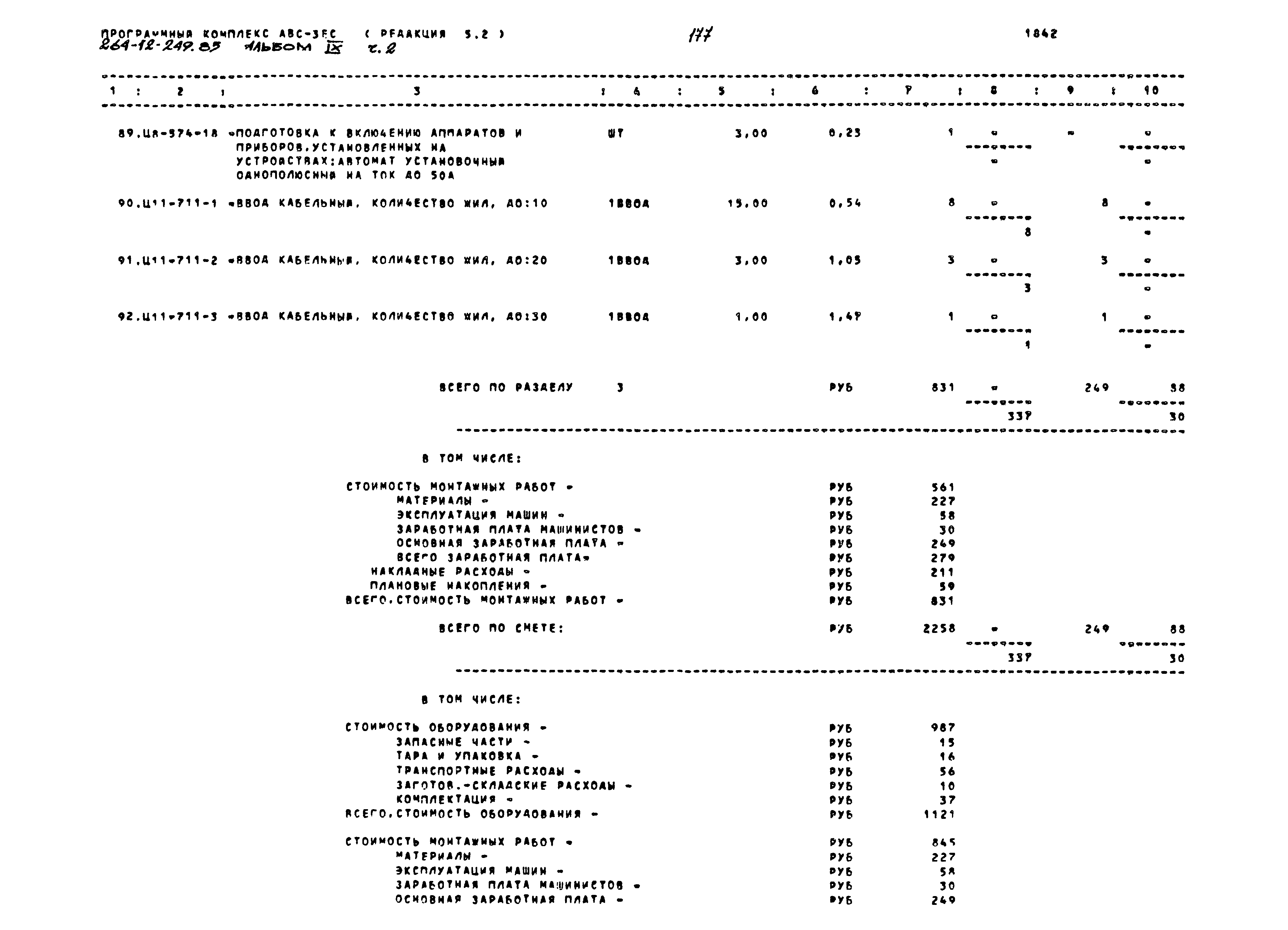 Типовой проект 264-12-249.85