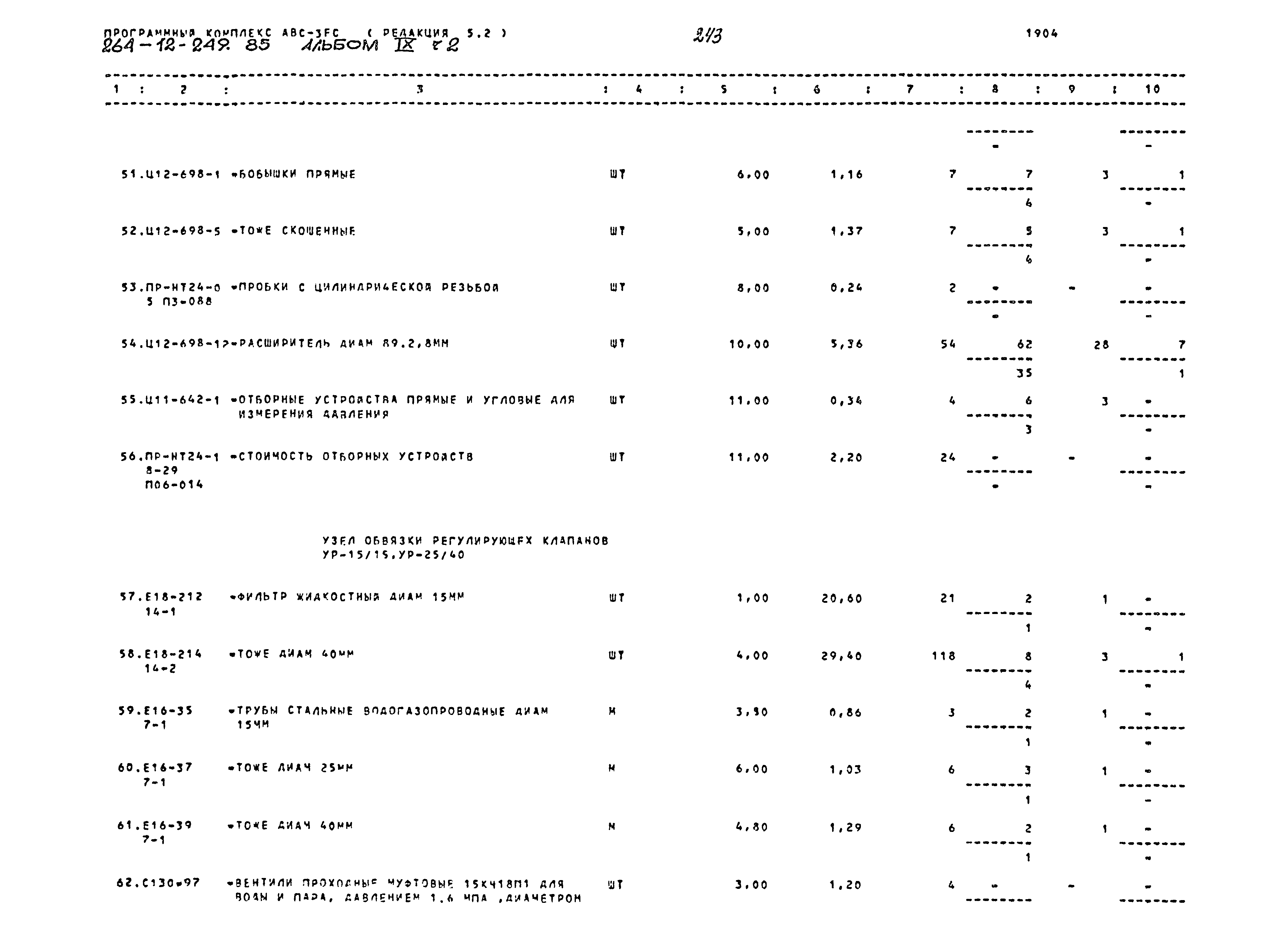 Типовой проект 264-12-249.85