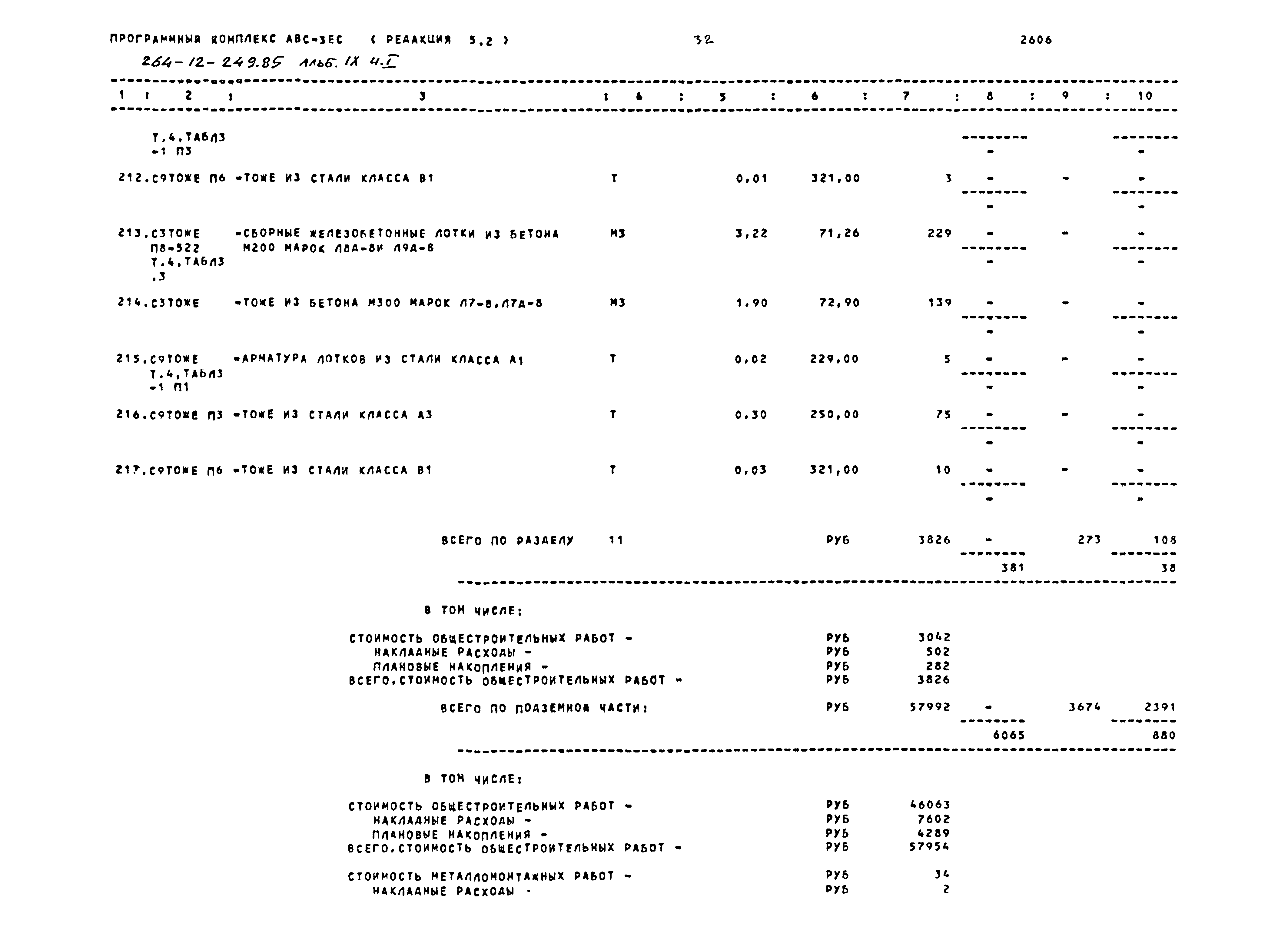 Типовой проект 264-12-249.85