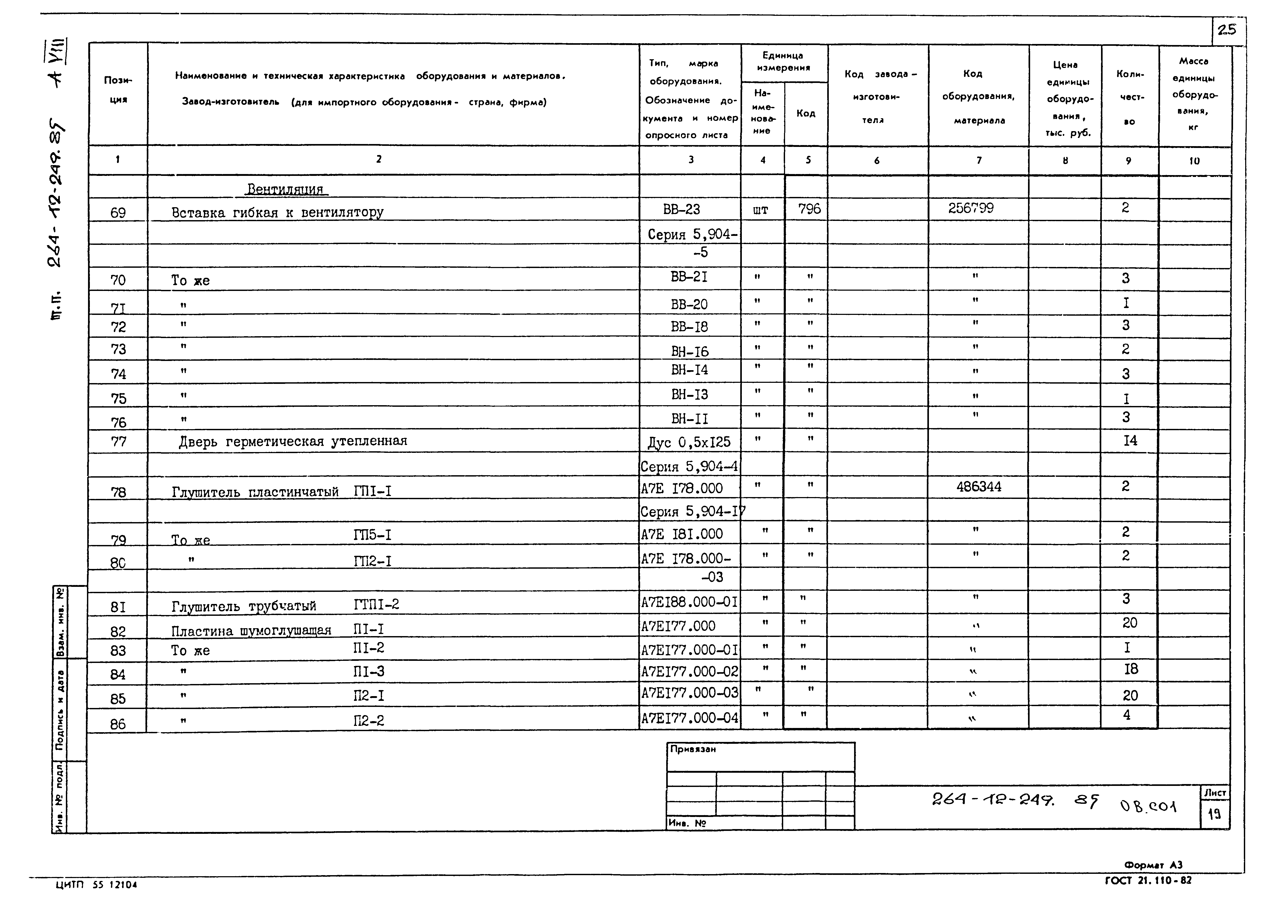 Типовой проект 264-12-249.85