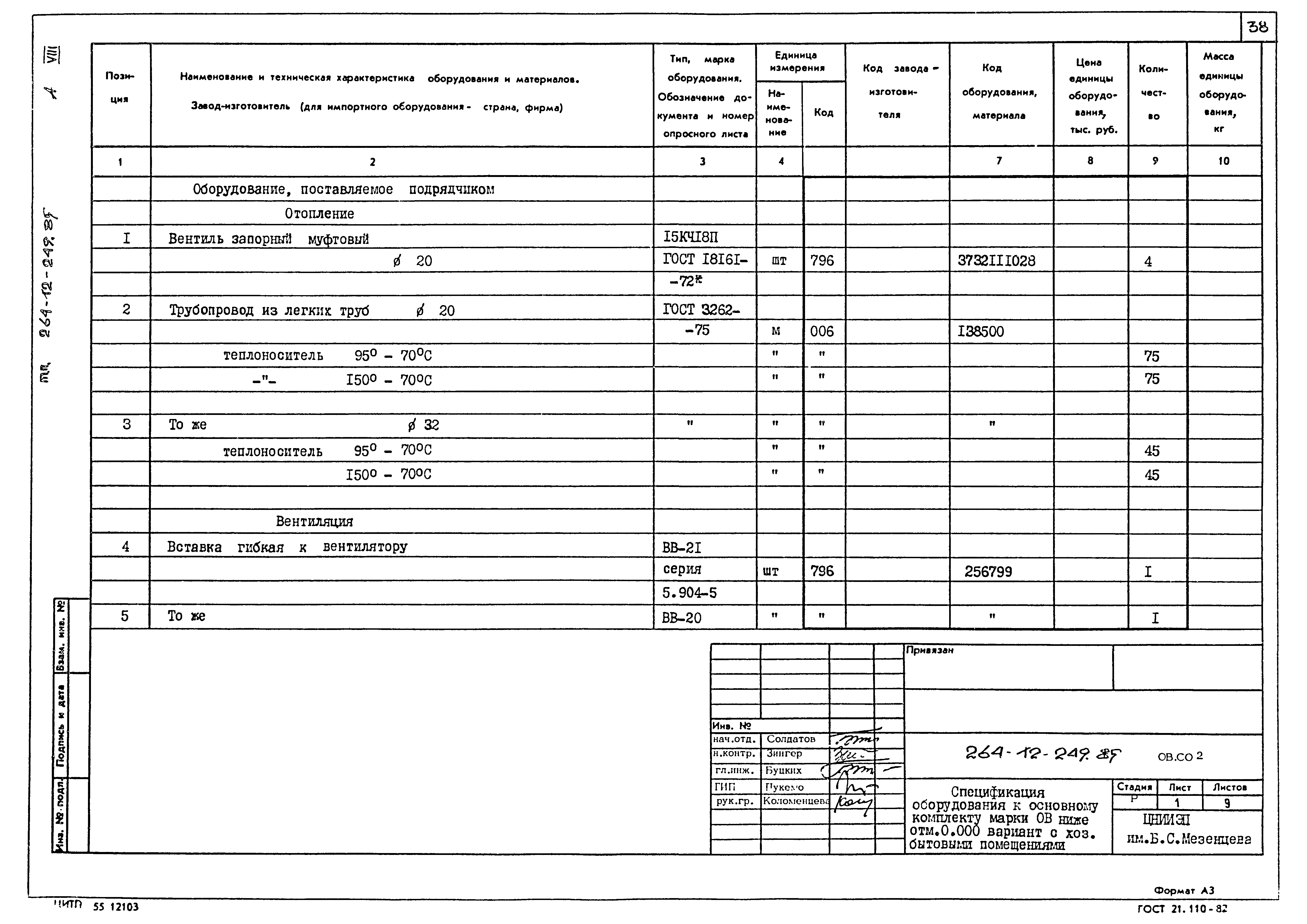 Типовой проект 264-12-249.85