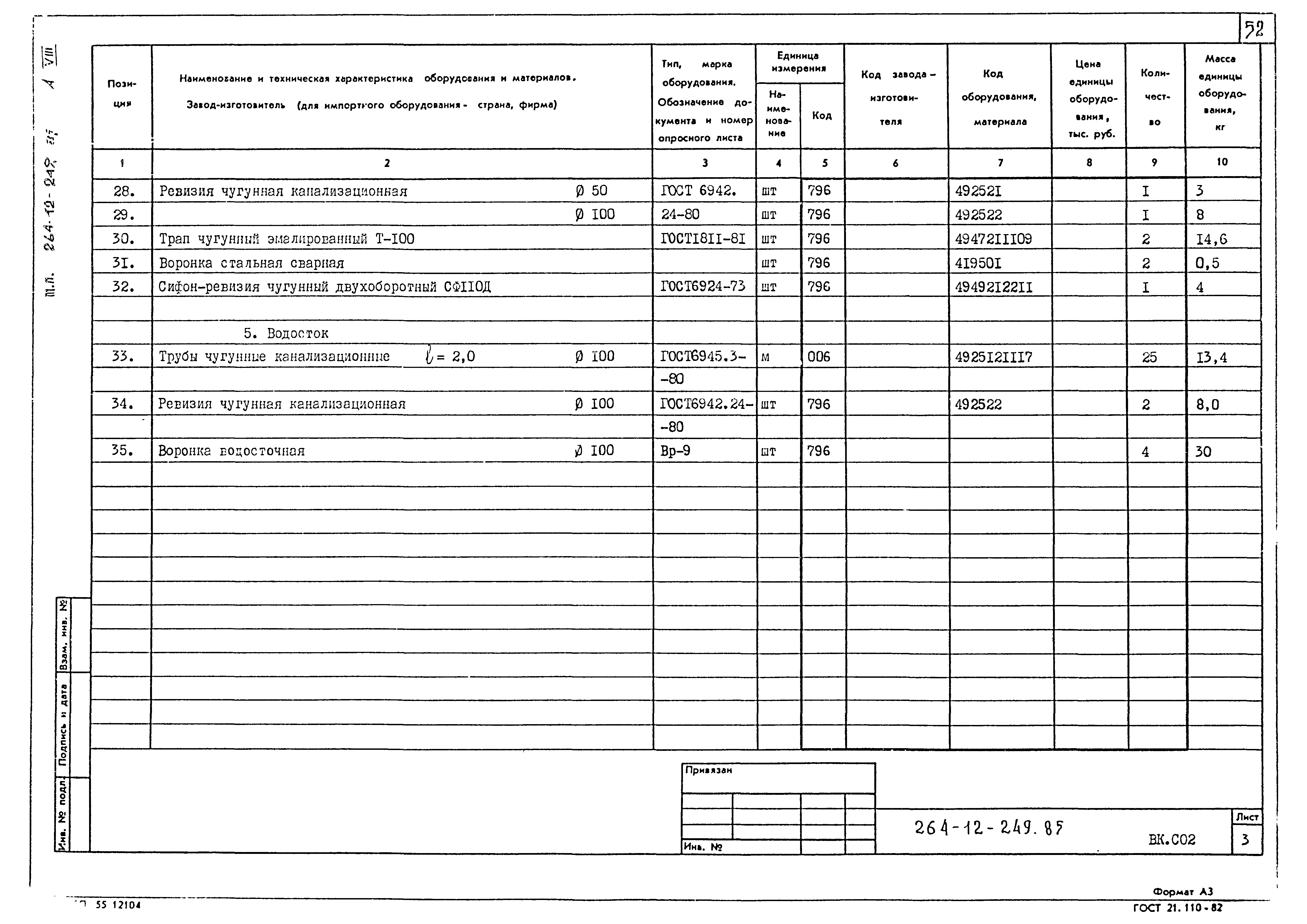 Типовой проект 264-12-249.85