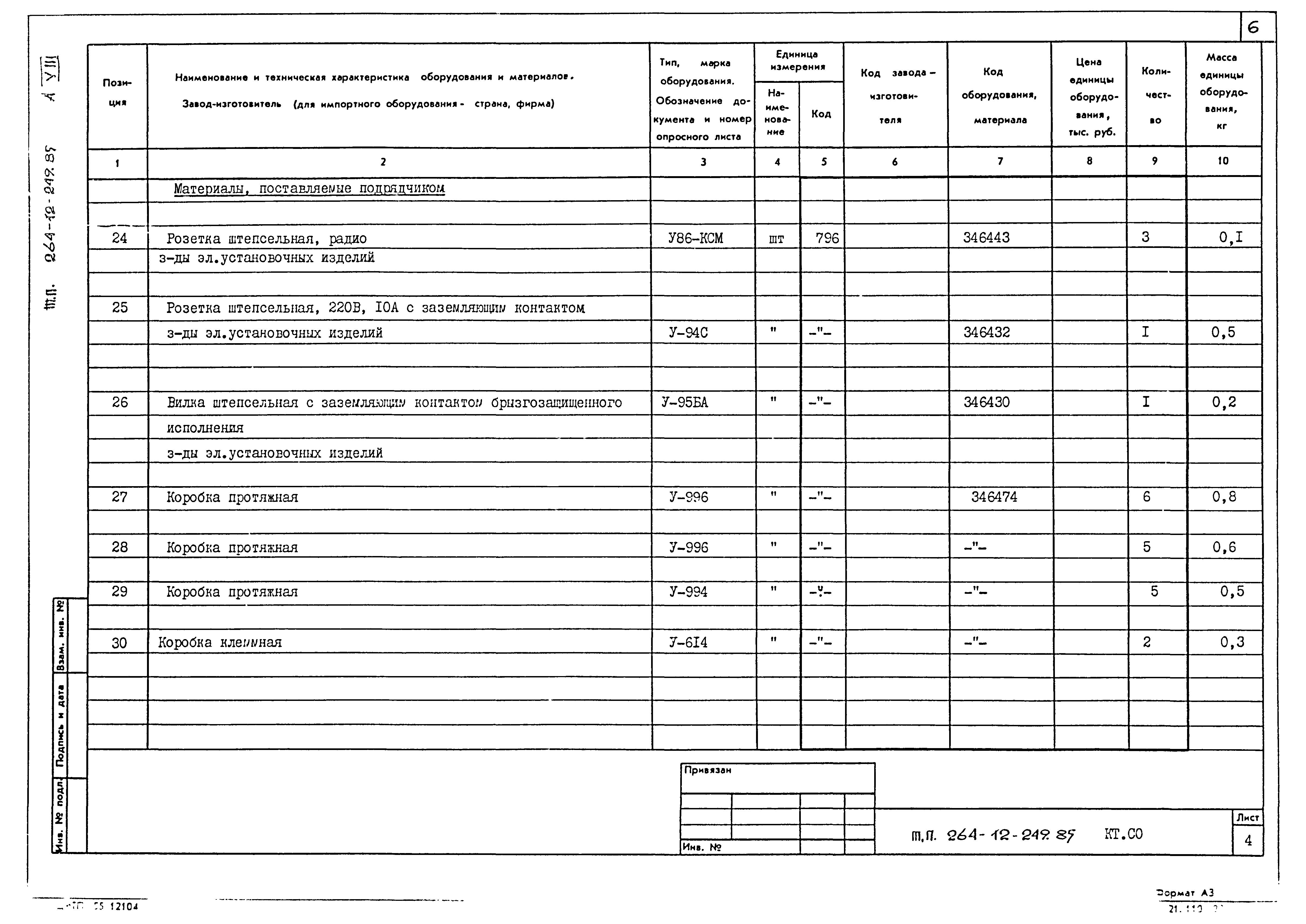 Типовой проект 264-12-249.85