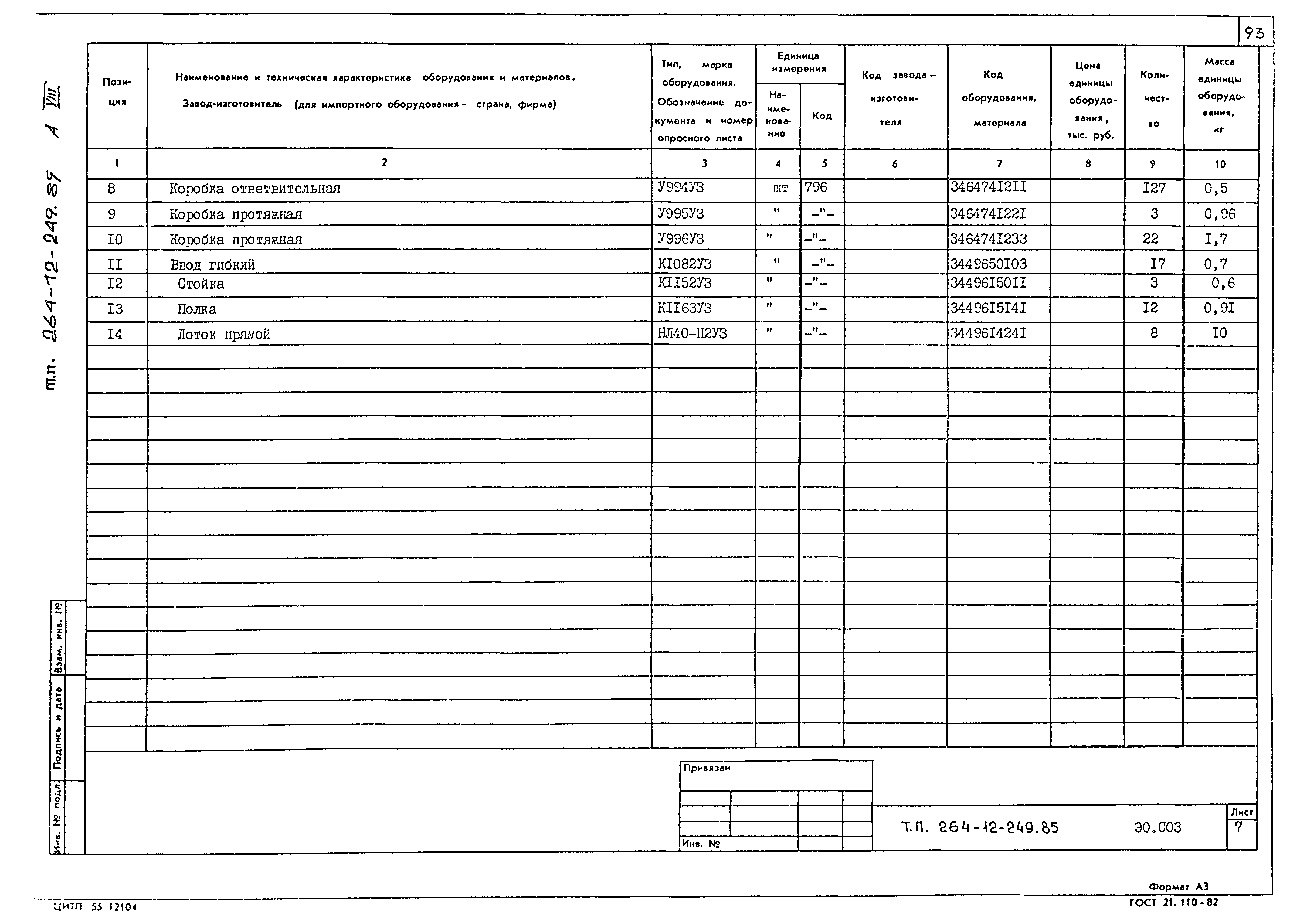 Типовой проект 264-12-249.85