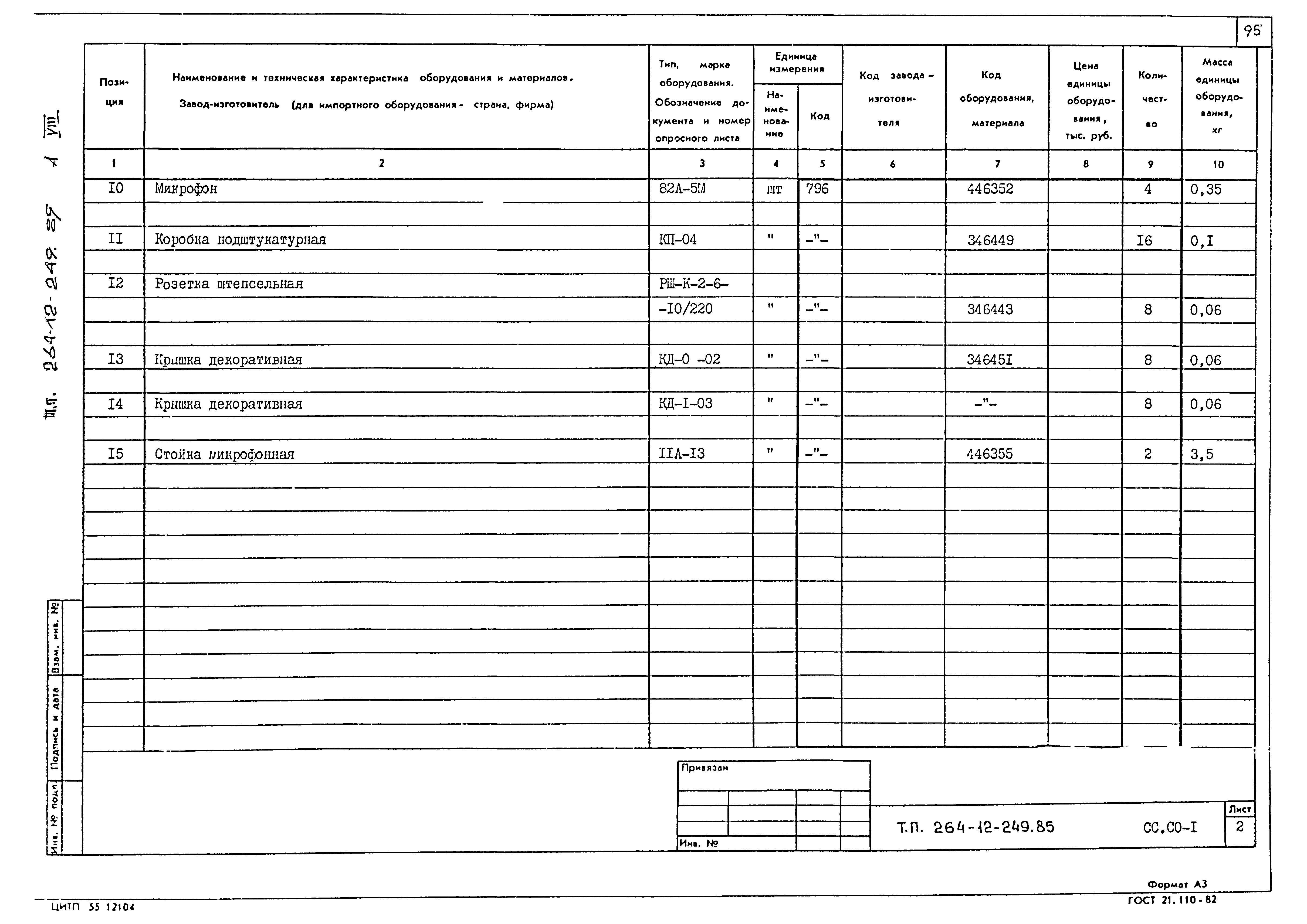 Типовой проект 264-12-249.85