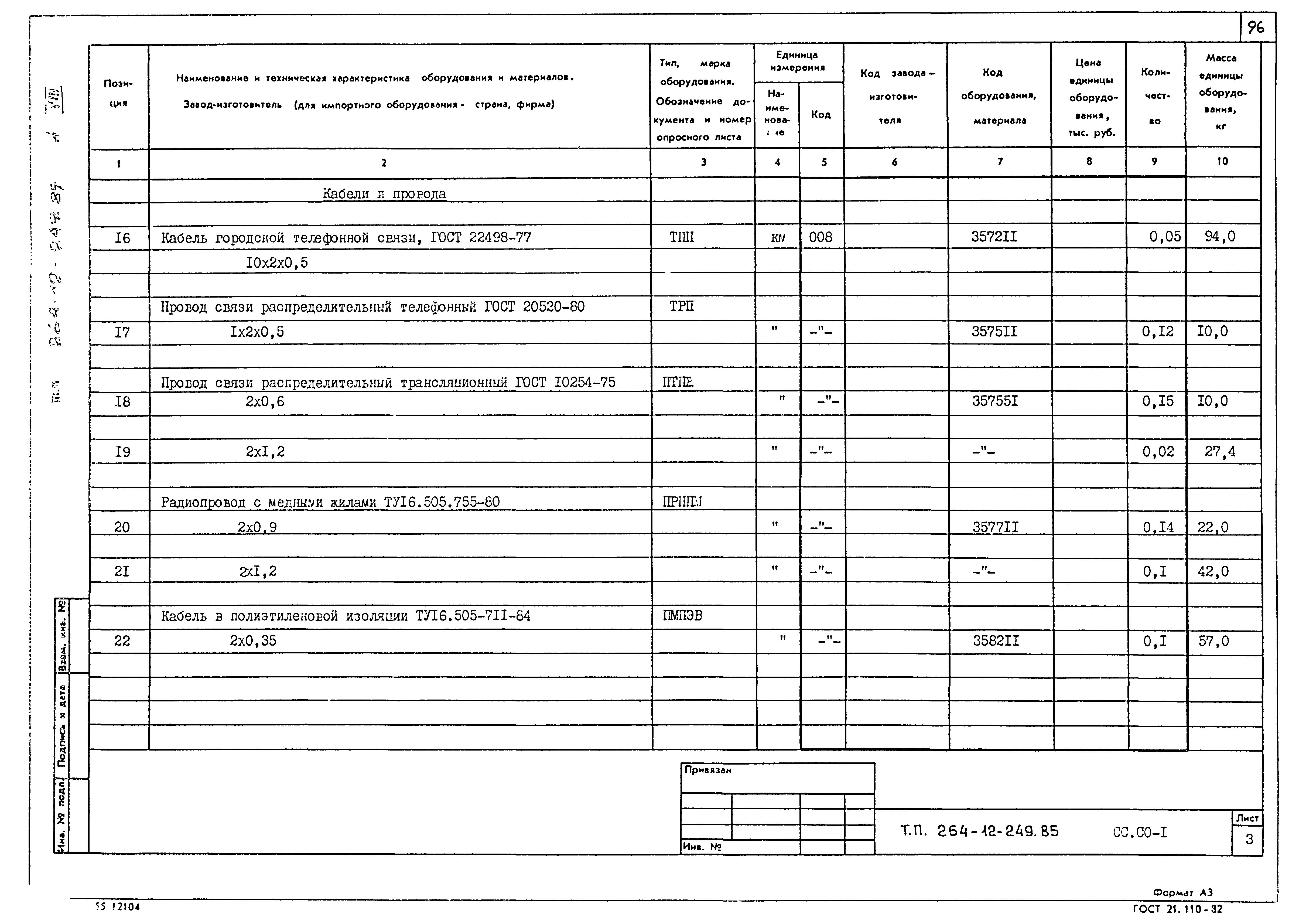 Типовой проект 264-12-249.85