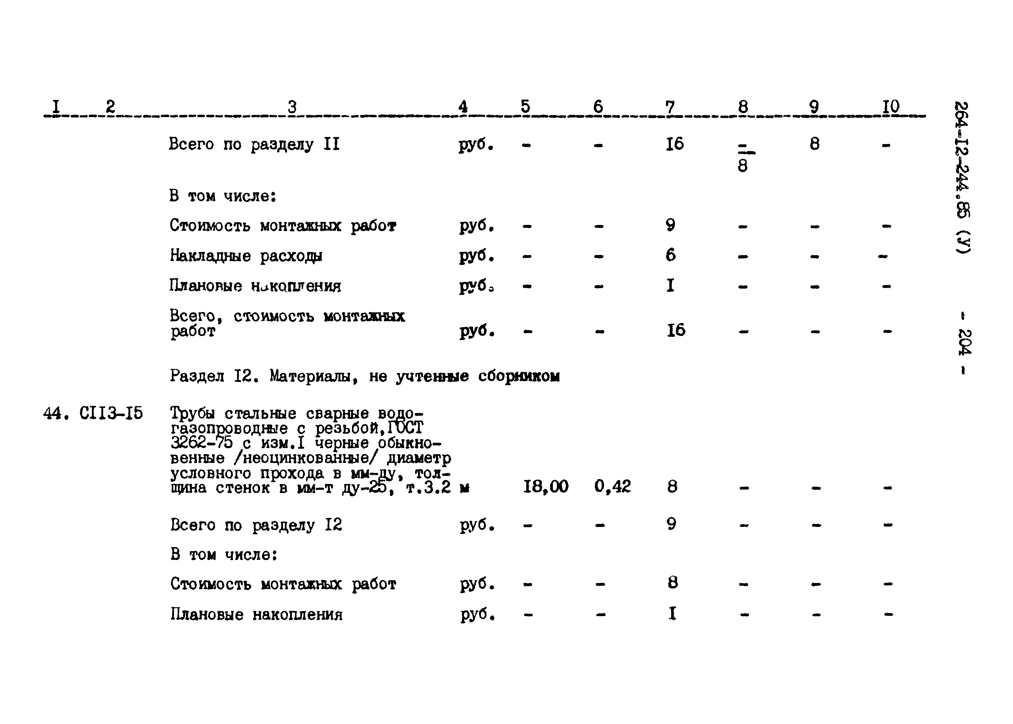 Типовой проект 264-12-244.85