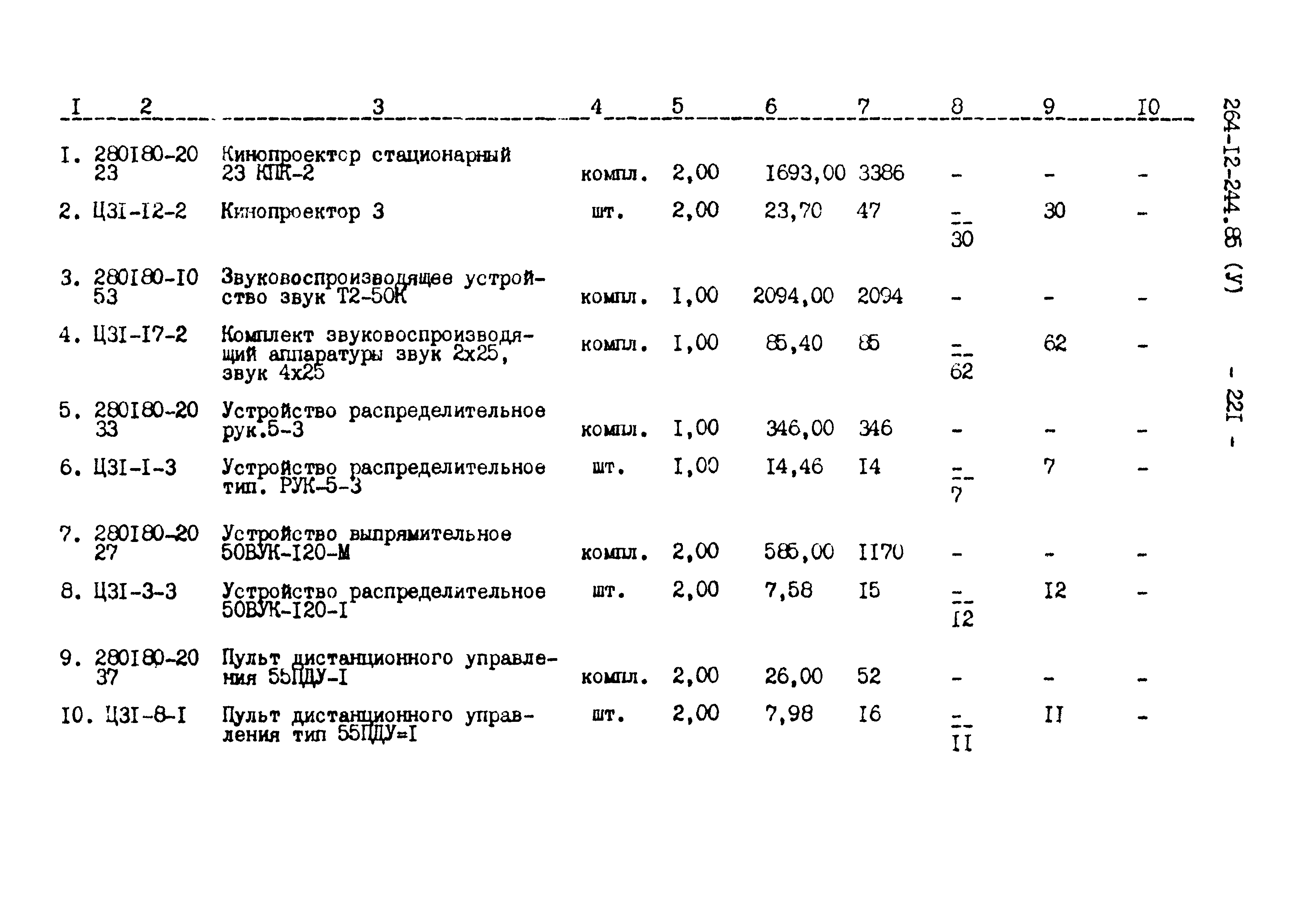 Типовой проект 264-12-244.85