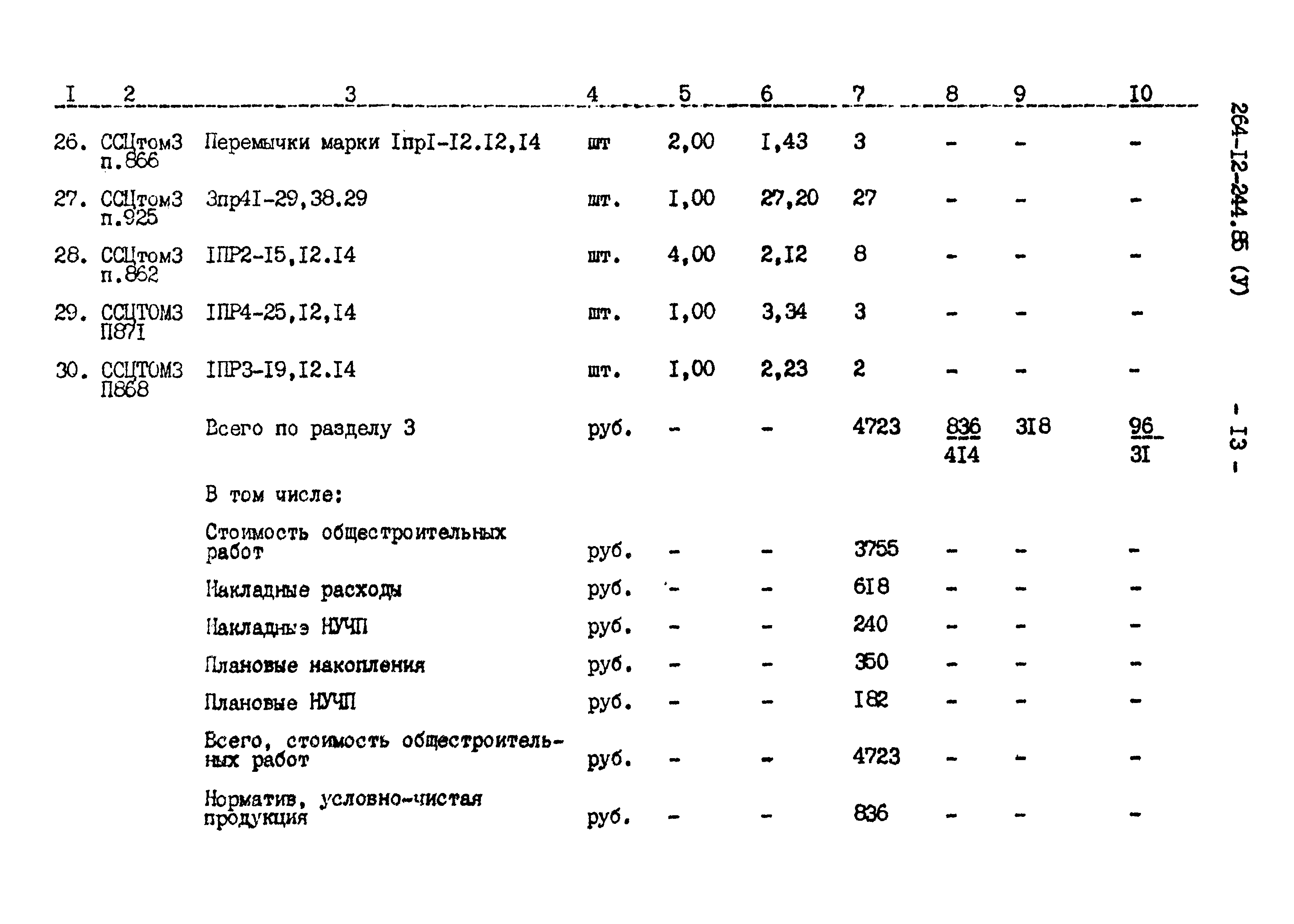 Типовой проект 264-12-244.85