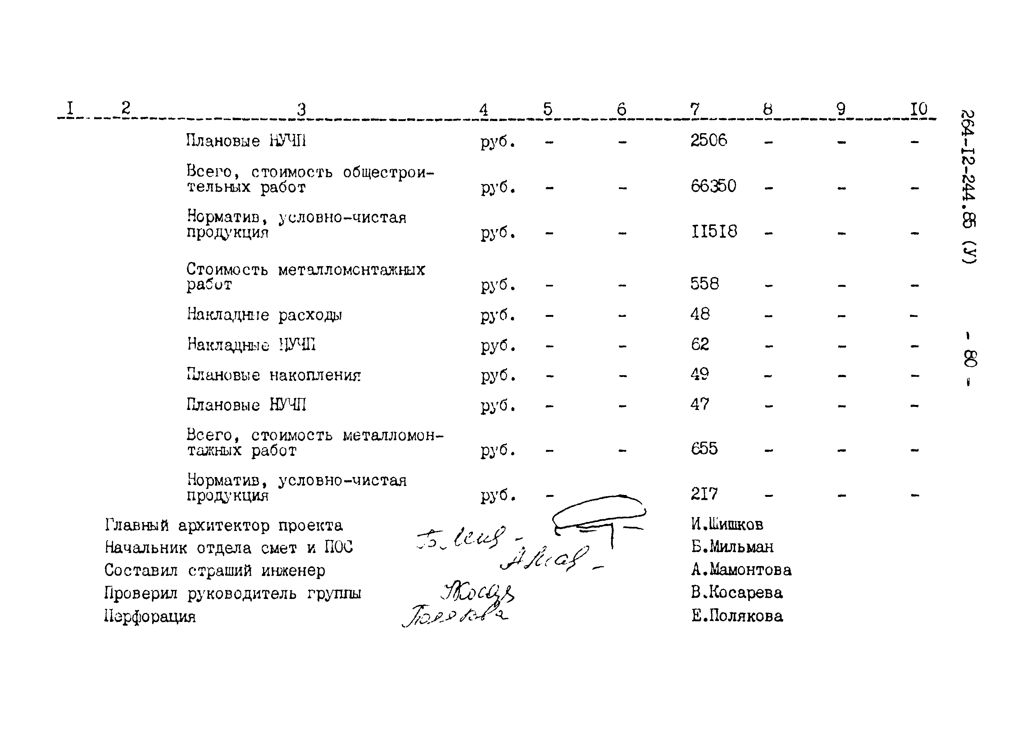 Типовой проект 264-12-244.85