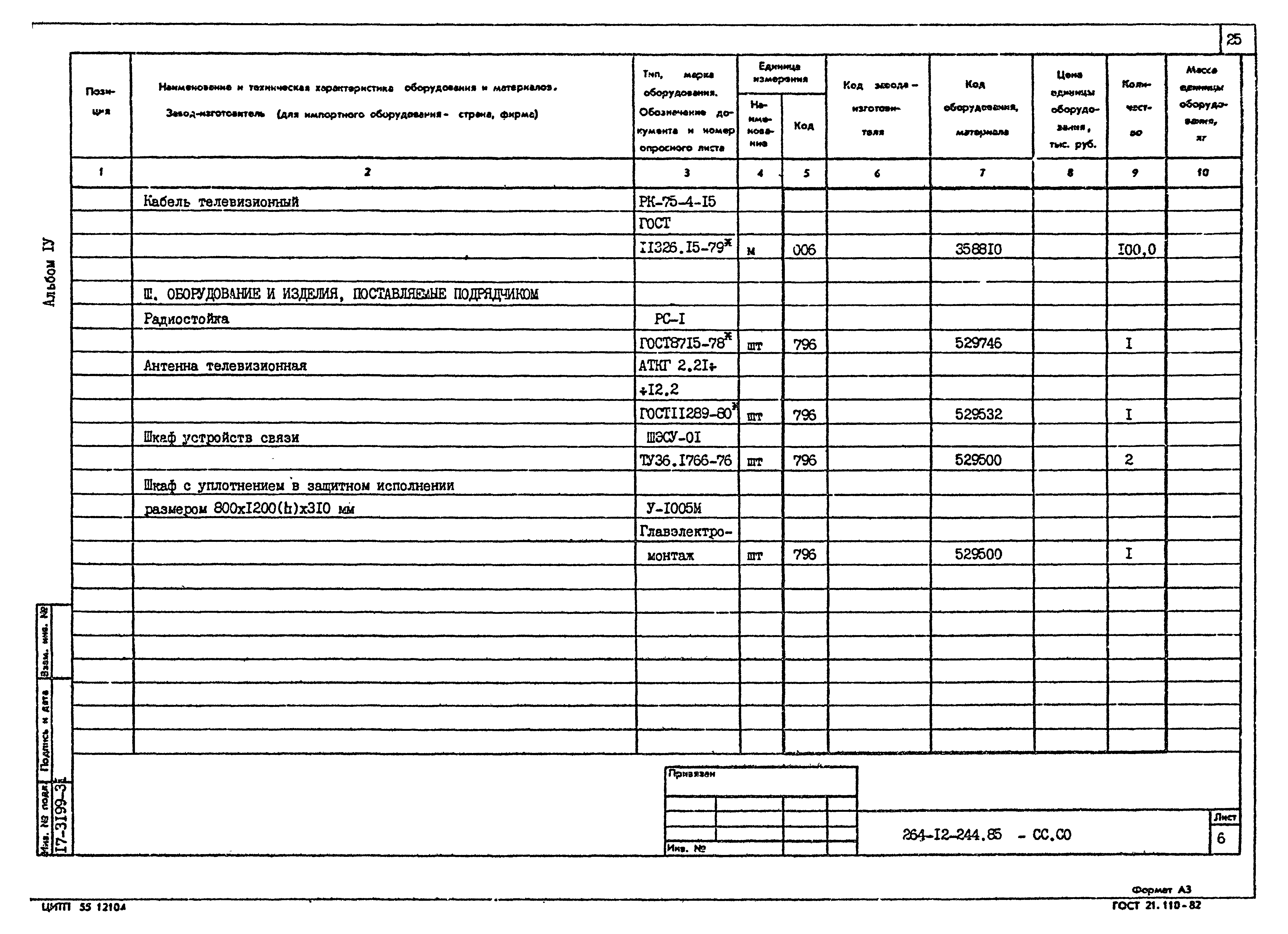 Типовой проект 264-12-244.85