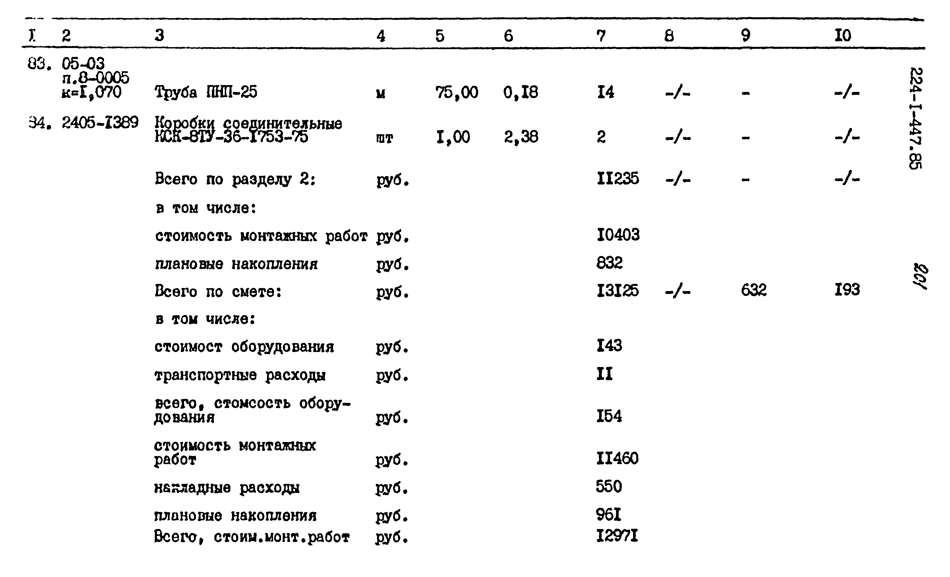 Типовой проект 224-1-447.85