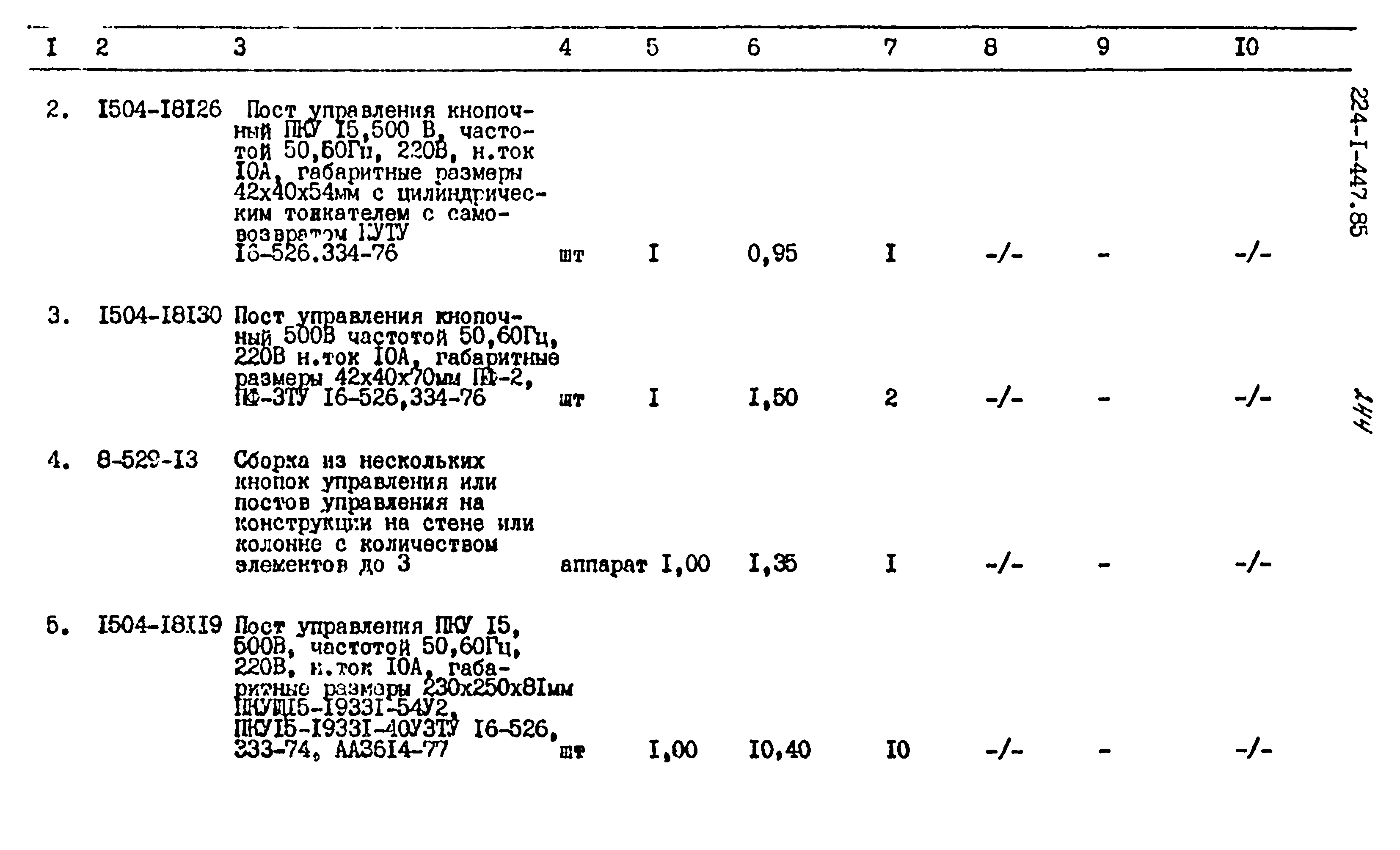 Типовой проект 224-1-447.85